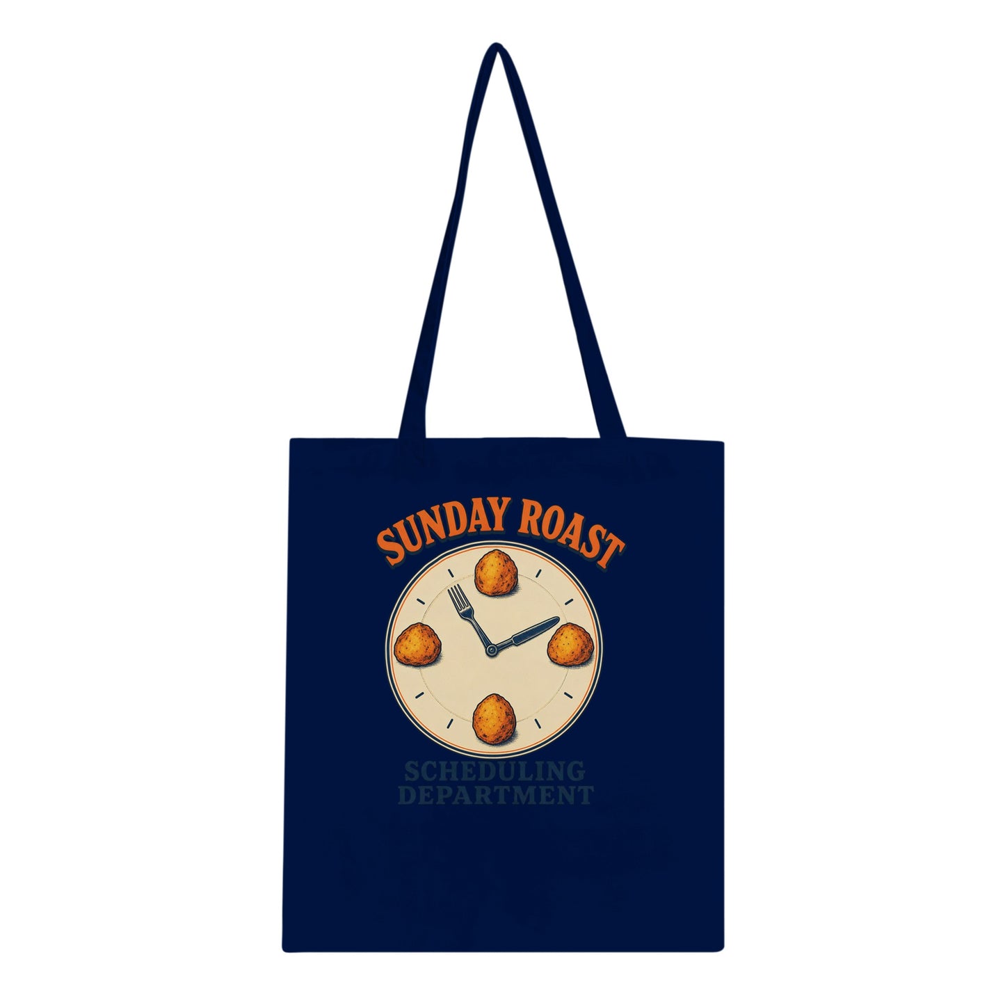 Sunday Roast Scheduling Department Tote Bag — product view 2