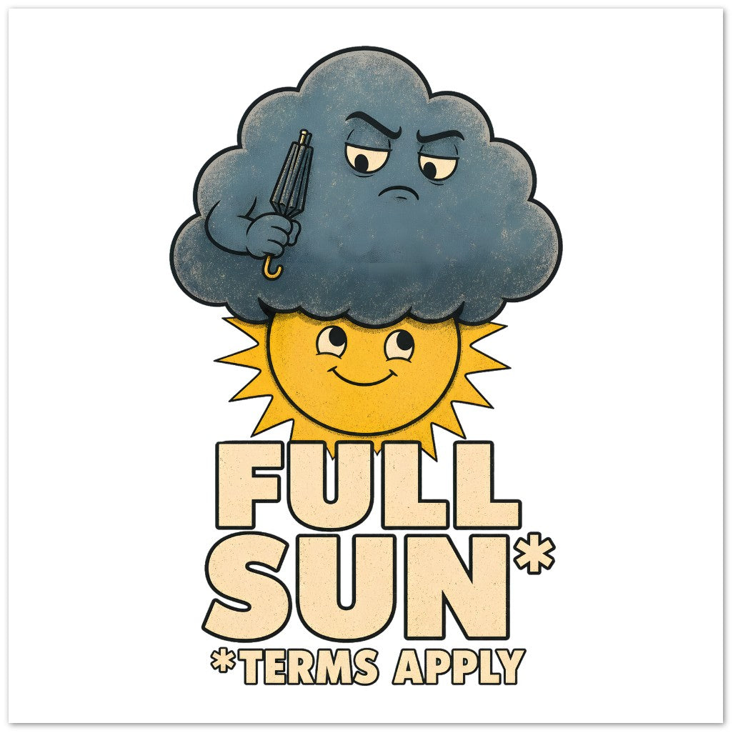 Full Sun, Terms Apply Weather Graphic Greeting Card Pack — product view 3