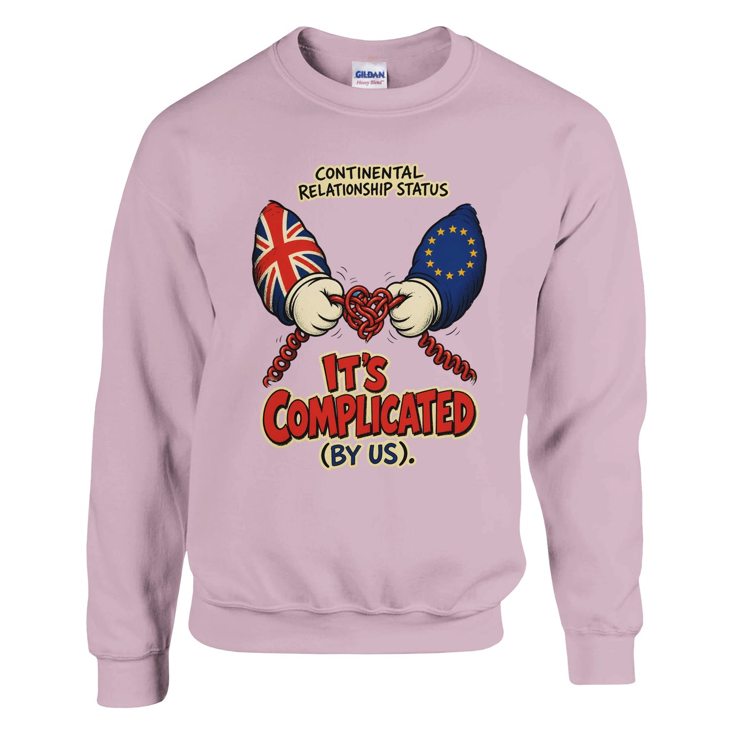 It's Complicated (By Us) UK–EU 1990s Cartoon Sweatshirt — product view 9
