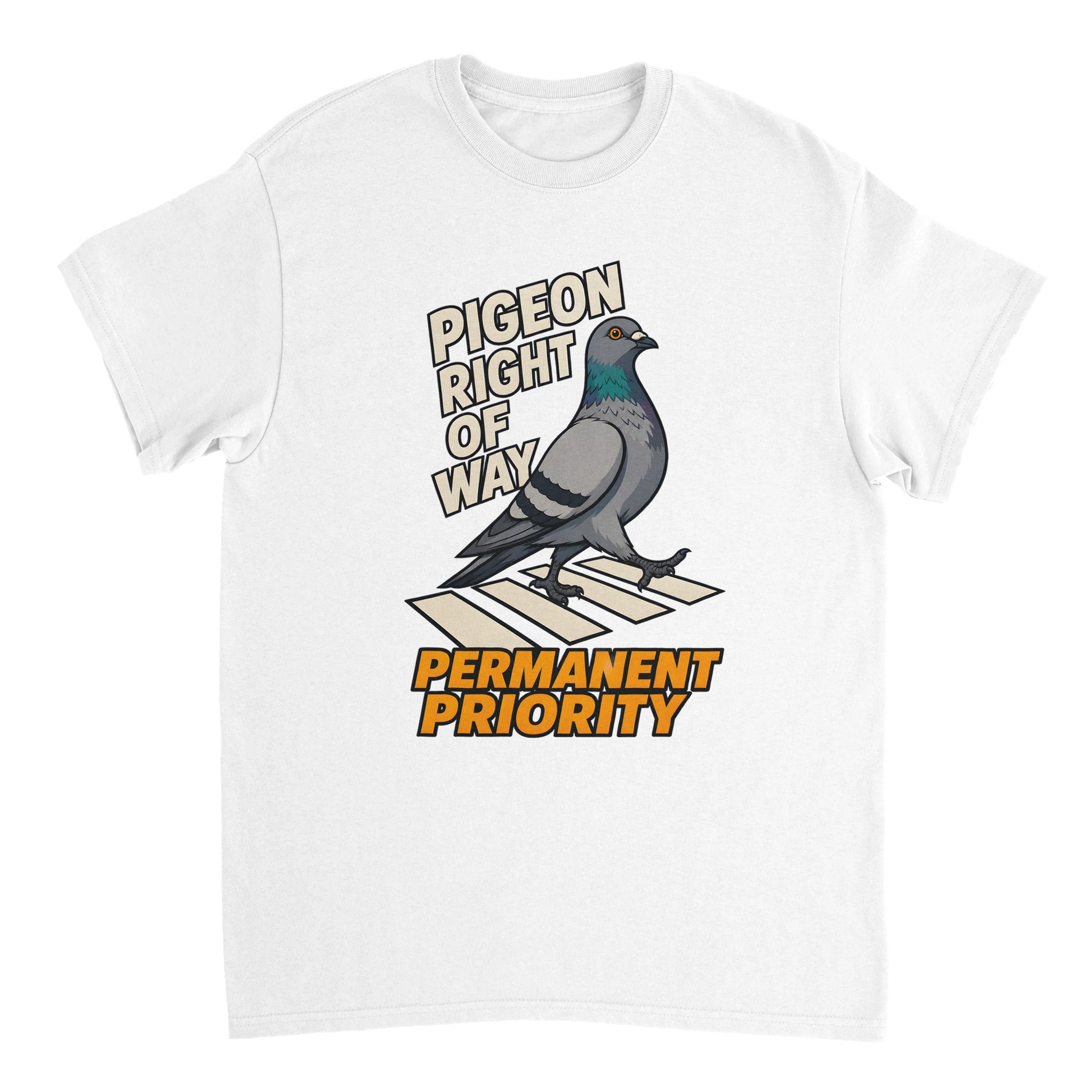 Pigeon Right of Way T-shirt — product view 17