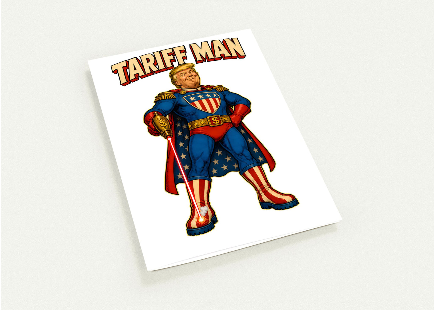 Tariff Man – Self-Shot Satire Greeting Card Pack — product view 4