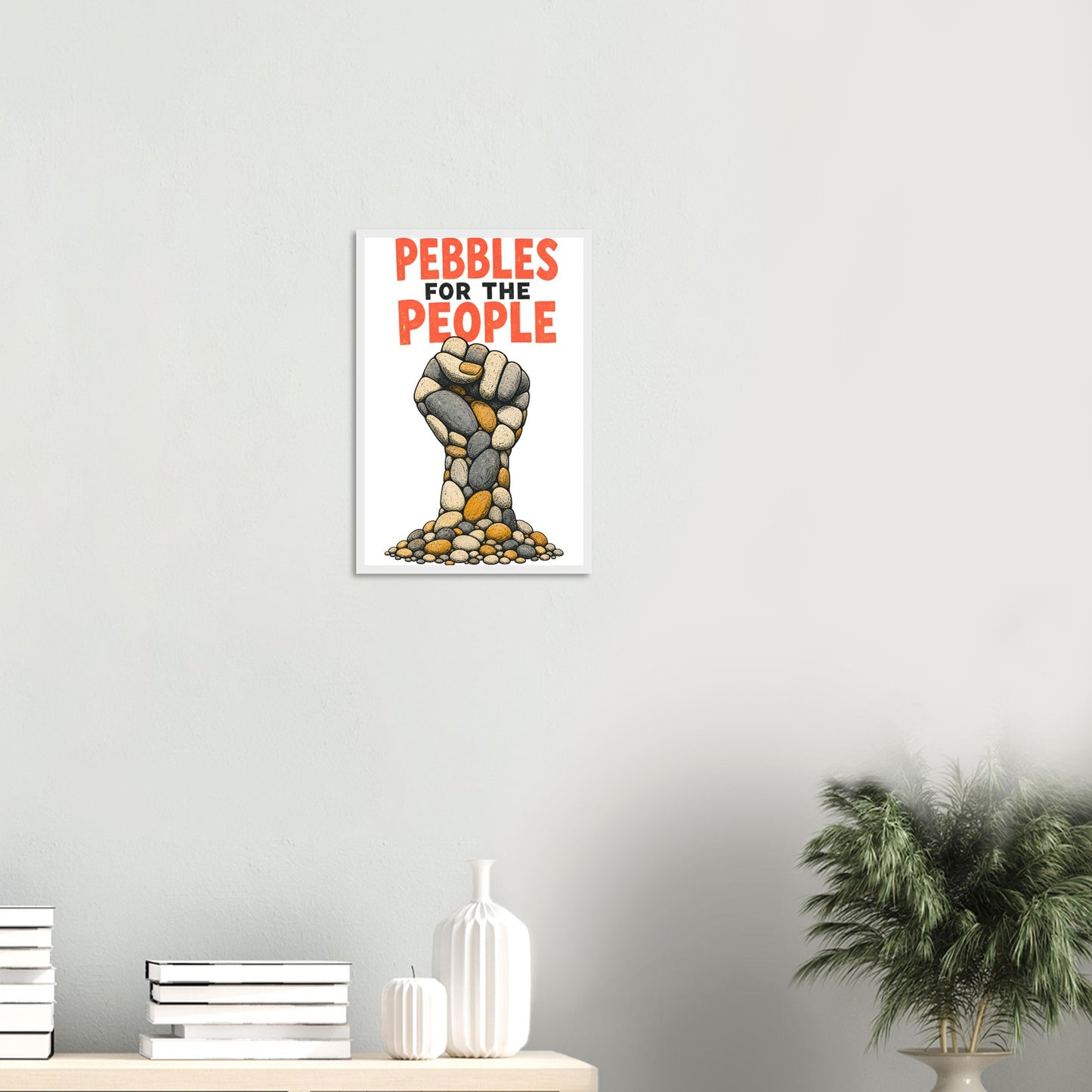 Pebbles for the People Graphic Framed Wall Art — product view 11