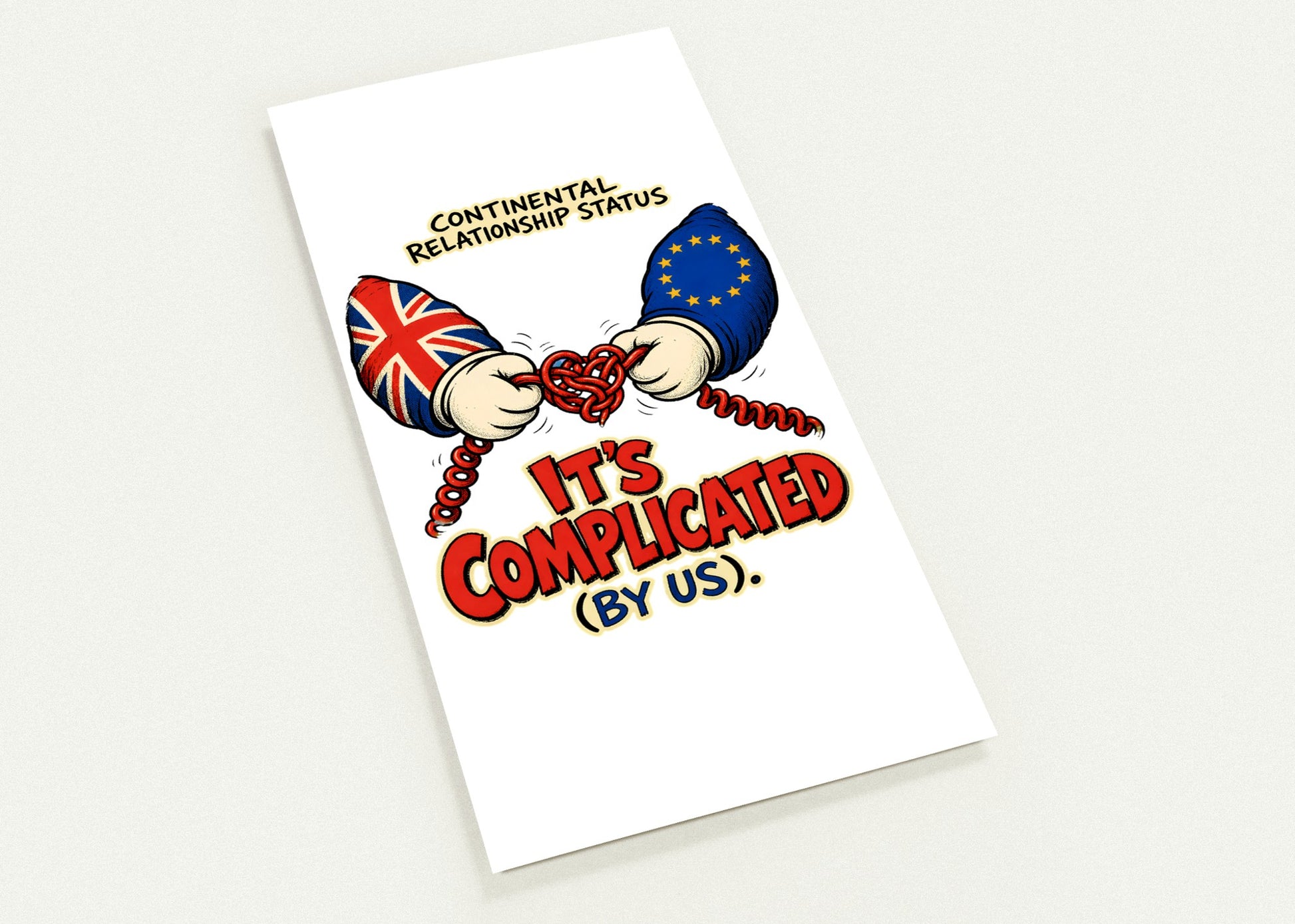 It's Complicated (By Us) UK–EU 1990s Cartoon Postcard Pack — product view 1