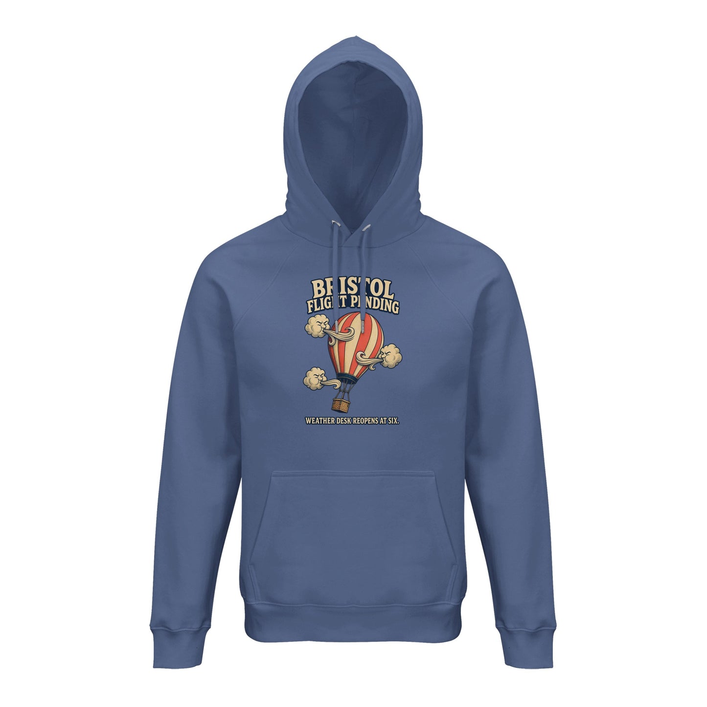 Bristol Flight Pending – Weather Desk Hoodie — product view 3