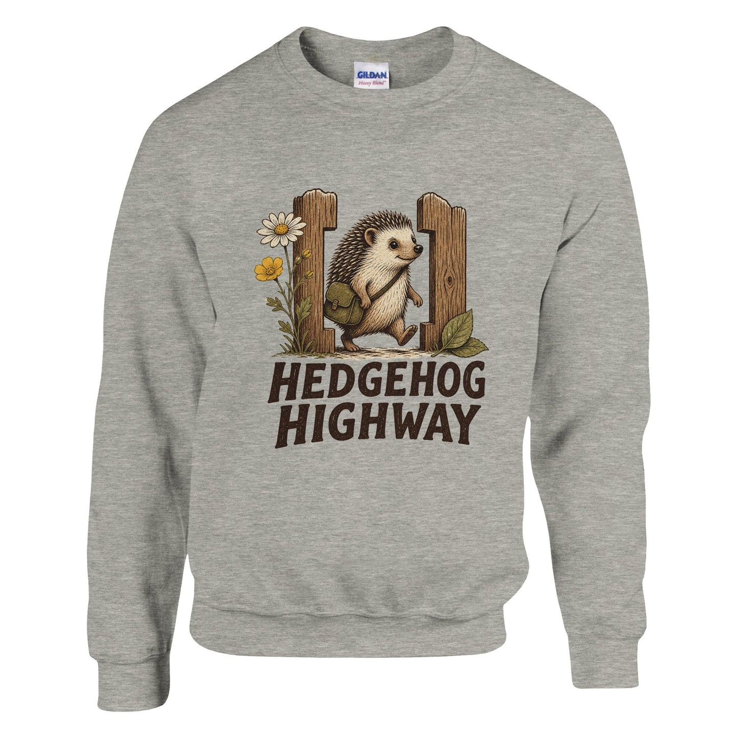 Hedgehog Highway Garden Graphic Sweatshirt — product view 4