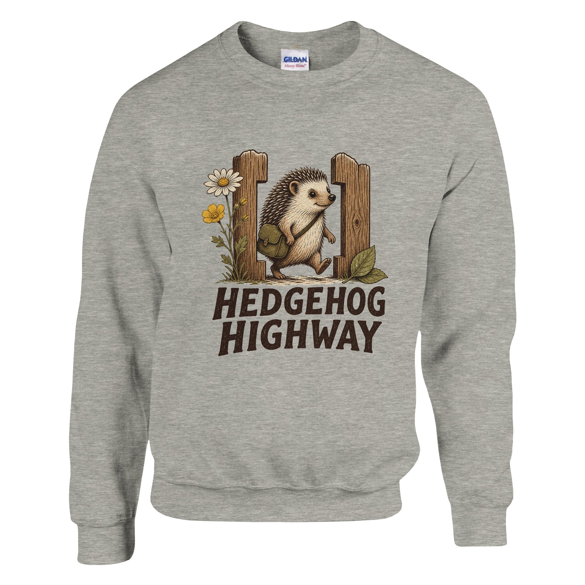 Hedgehog Highway Garden Graphic Sweatshirt — product view 4