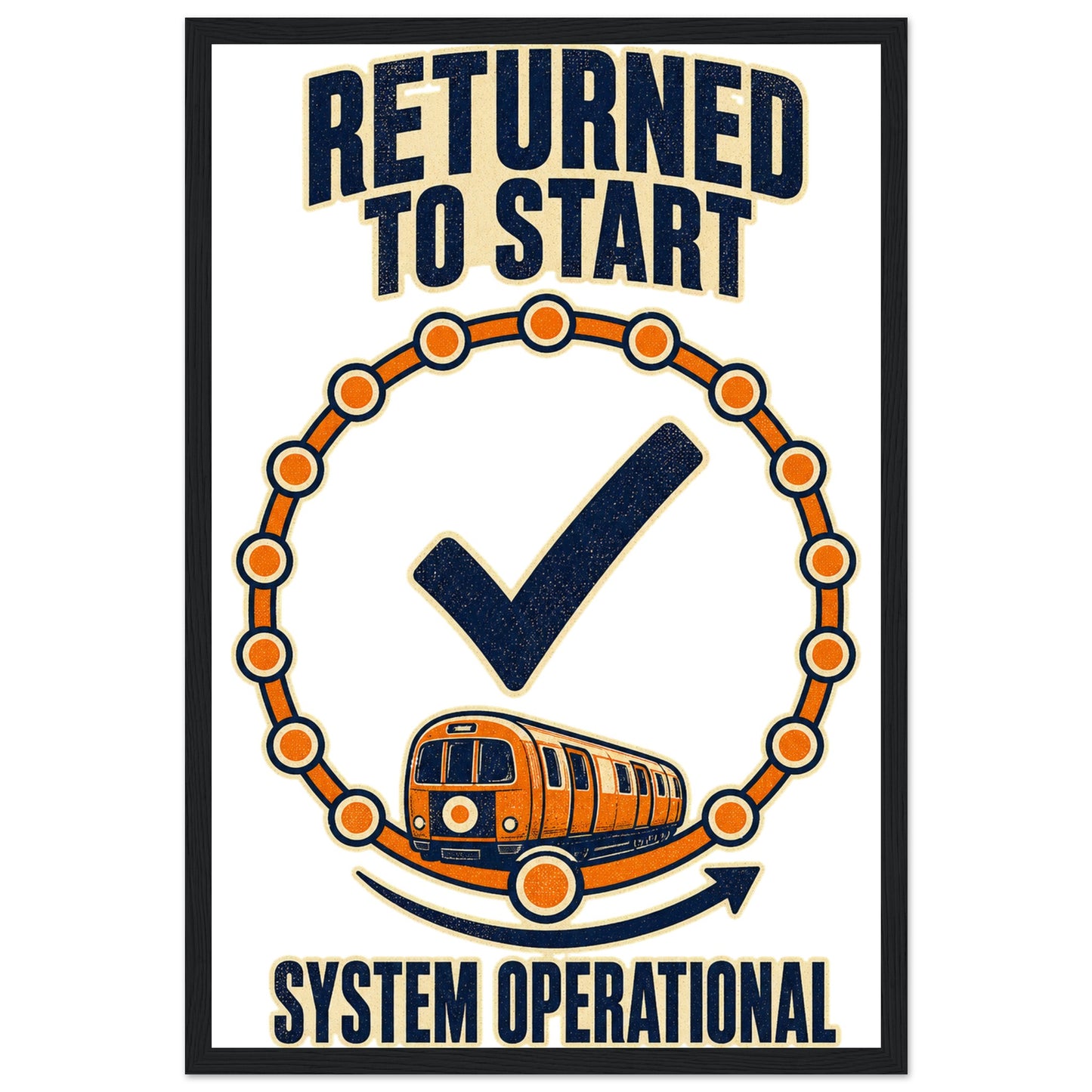 Glasgow Subway: System Operational Framed Wall Art — product view 6