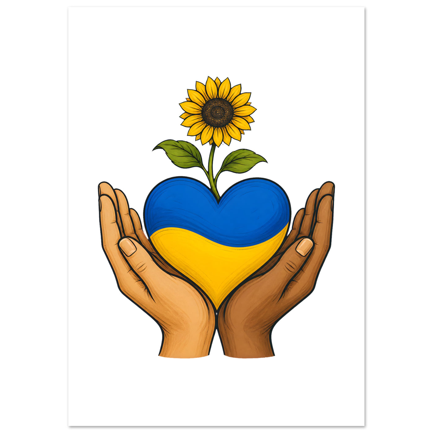 Hands With Ukraine Poster