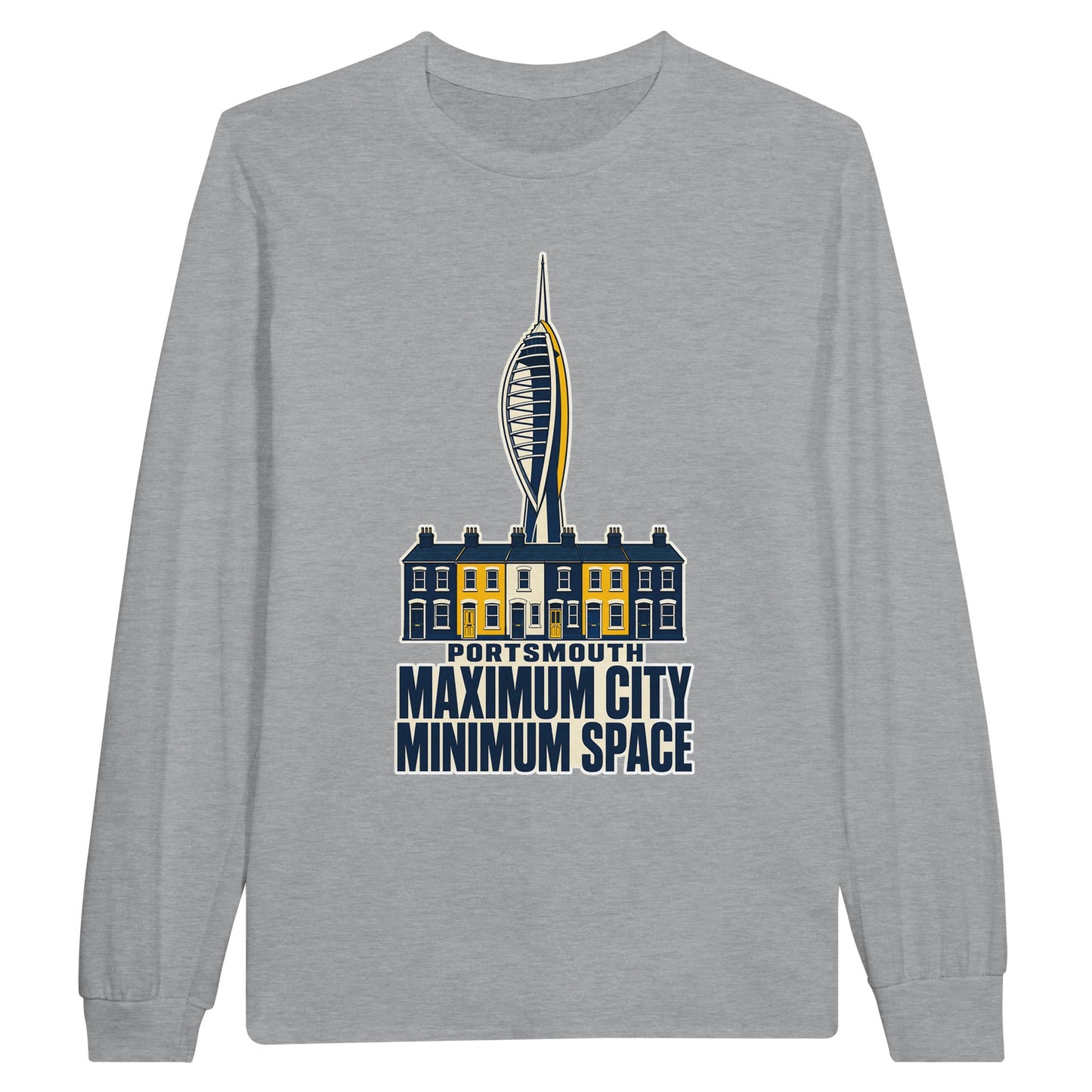 Portsmouth Maximum City Minimum Space Long-Sleeve T-shirt — product view 10