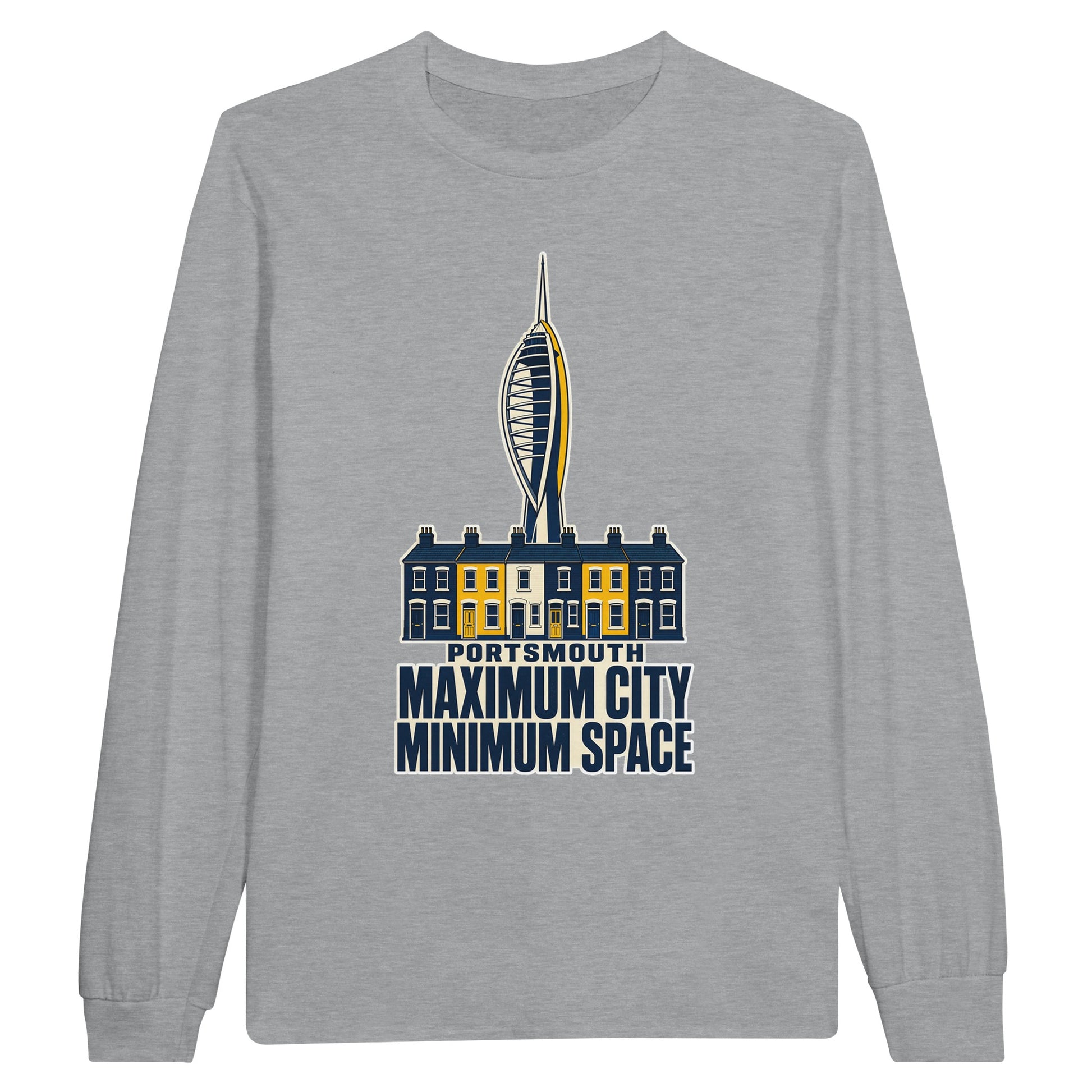 Portsmouth Maximum City Minimum Space Long-Sleeve T-shirt — product view 10