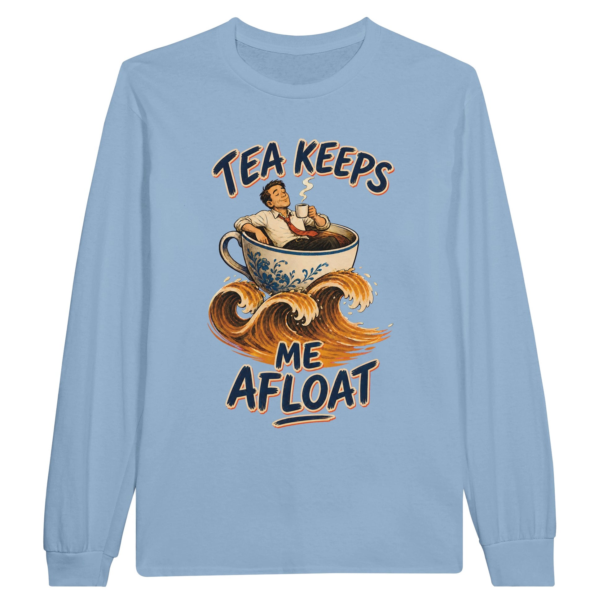 Tea Keeps Me Afloat Long-Sleeve T-shirt — product view 8