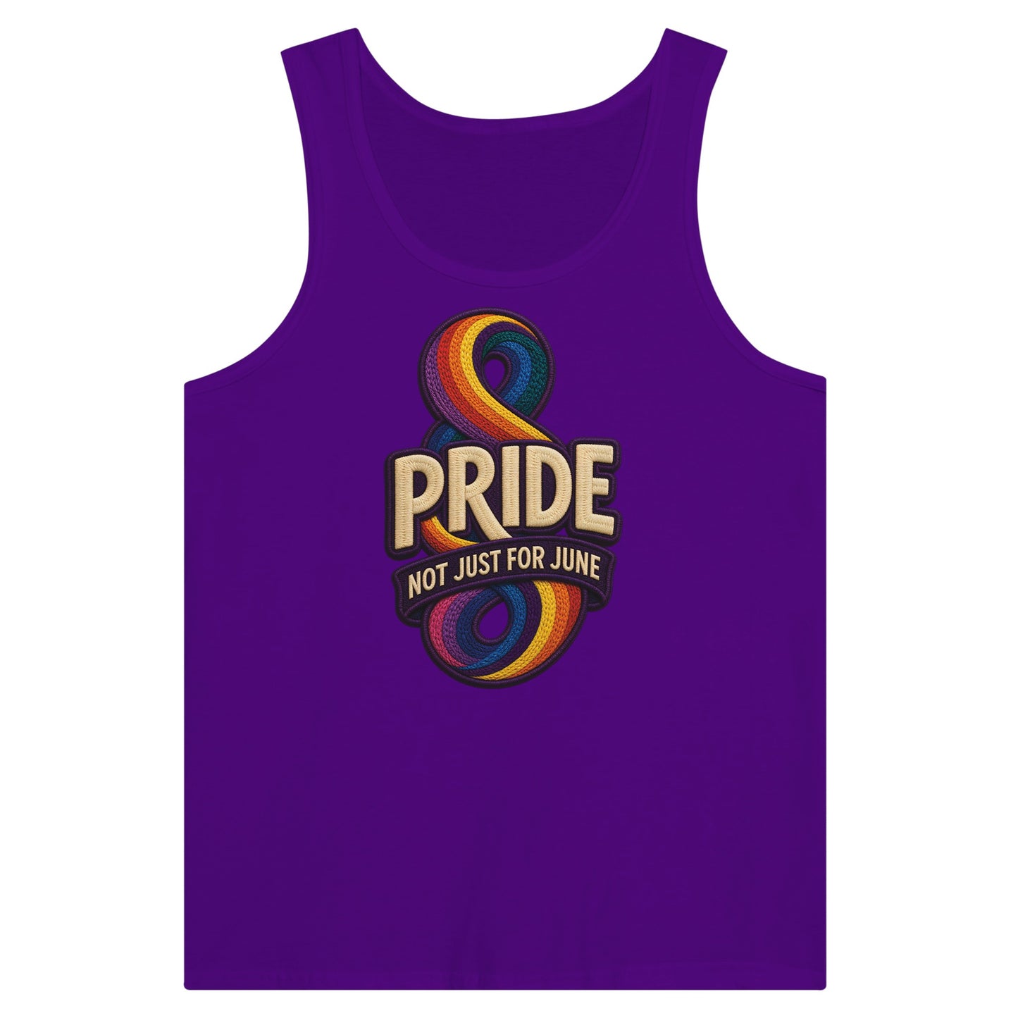 Pride: Not Just for June Premium Unisex Tank Top — product view 6