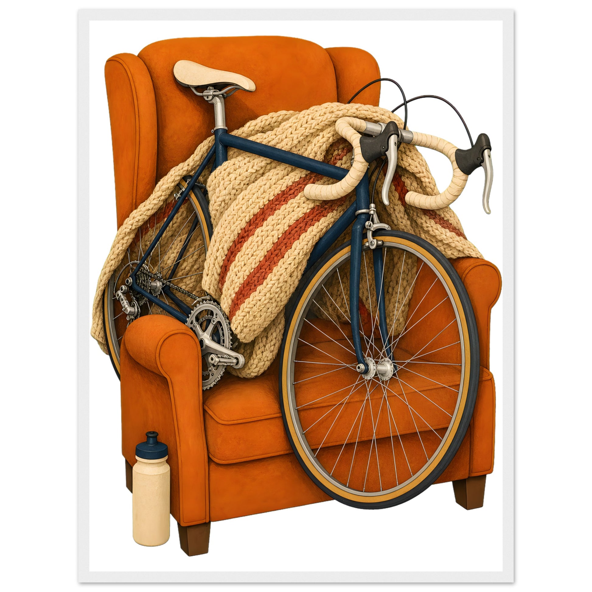 Bicycle Rest Day Framed Wall Art — product view 2