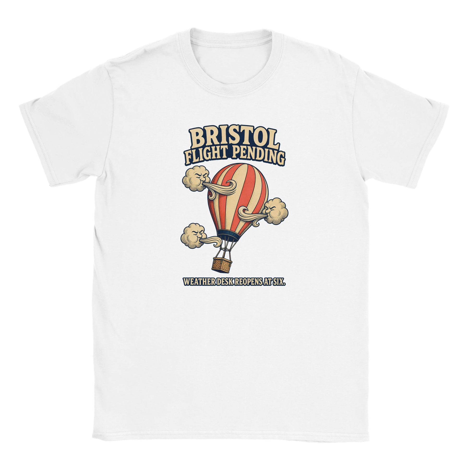 Bristol Flight Pending – Weather Desk Kids' T-shirt — product view 15