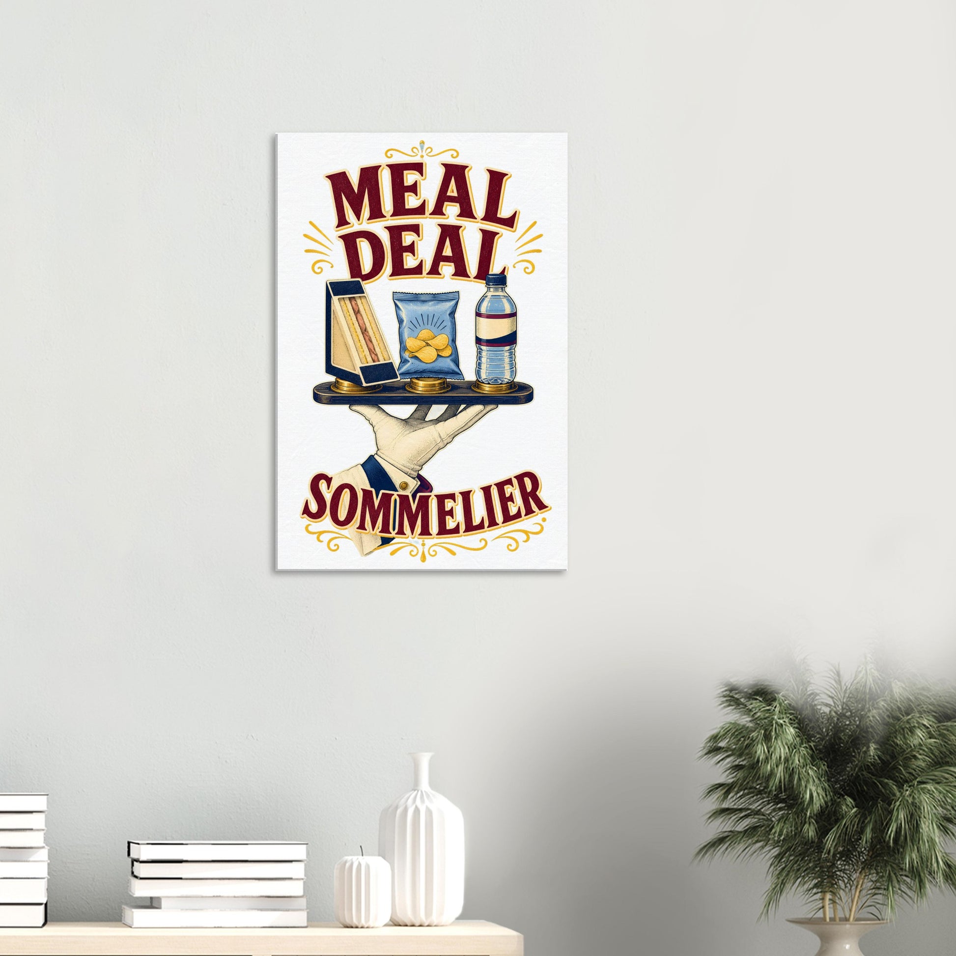 Meal Deal Sommelier British Lunch Design Canvas — product view 4