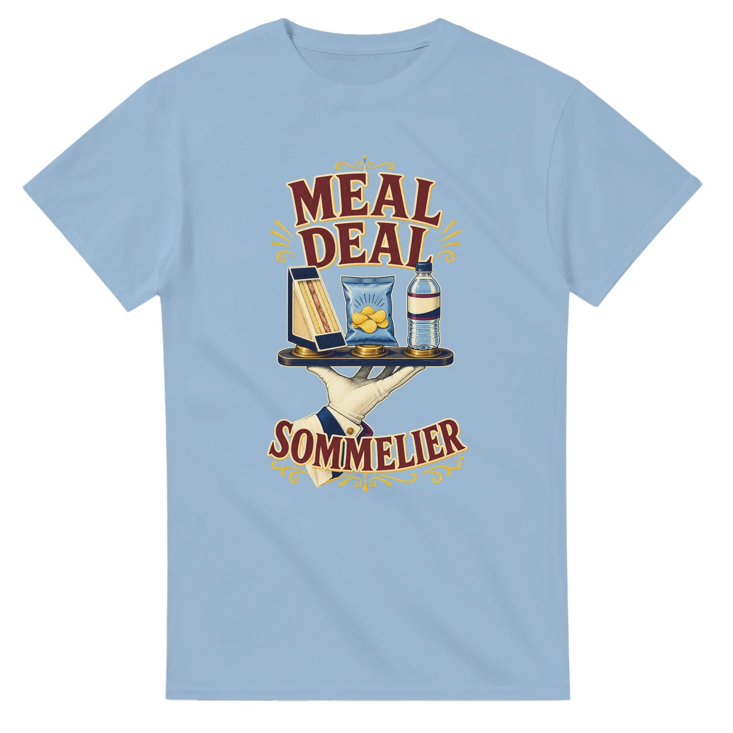 Meal Deal Sommelier British Lunch Design T-shirt — product view 15