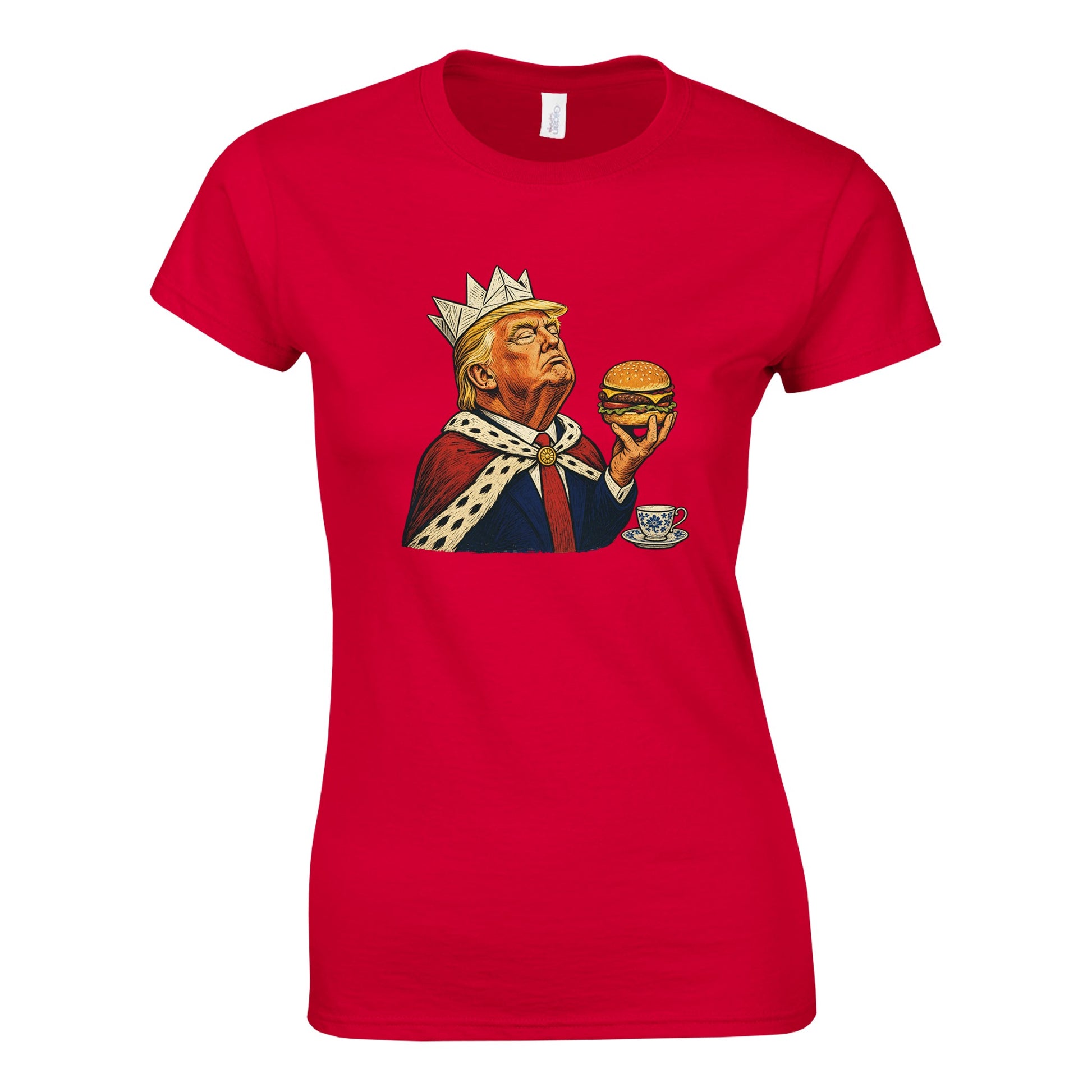 The Very Temporary Monarch — Trump Satire Women's T-shirt — product view 8