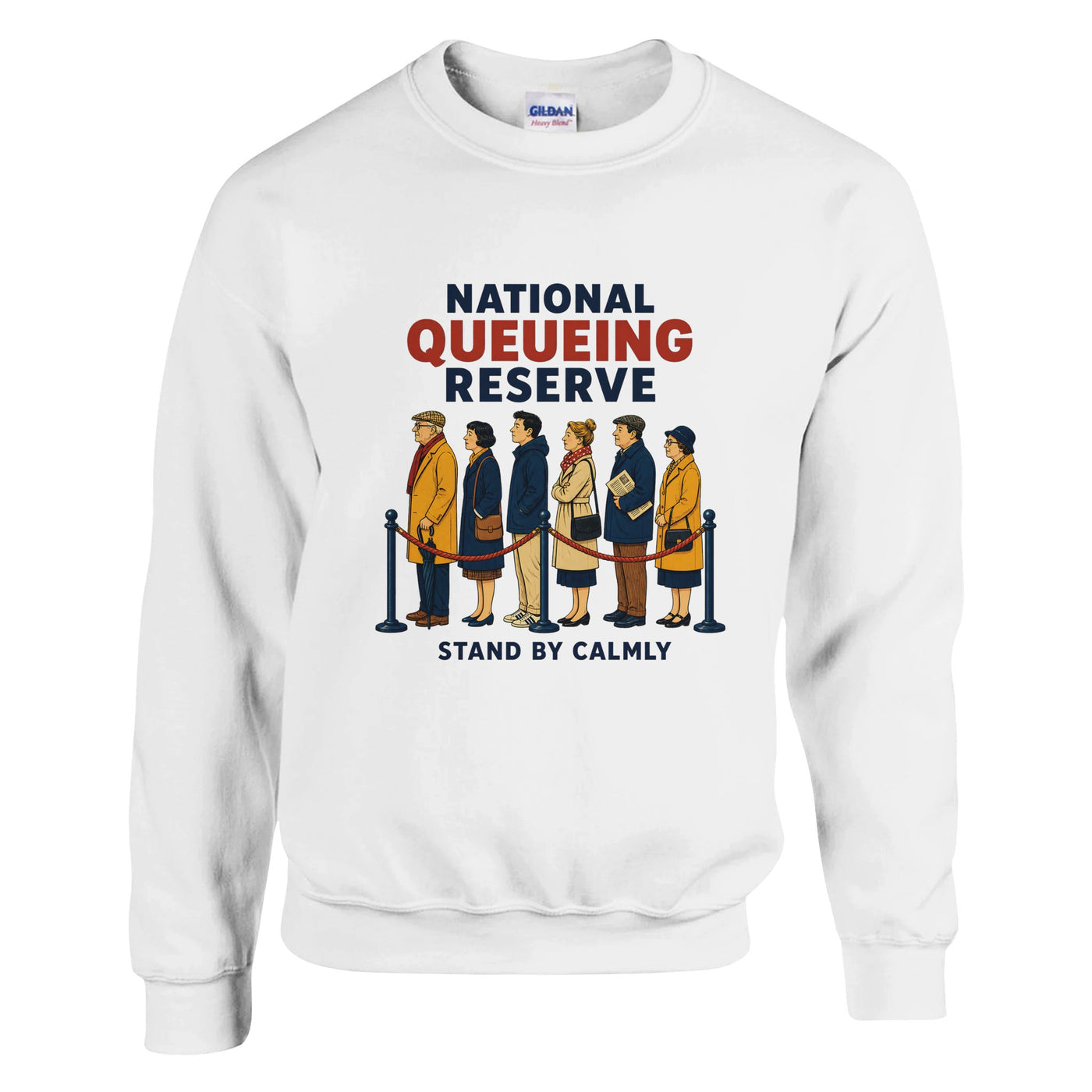 National Queueing Reserve – British Queue Graphic Sweatshirt