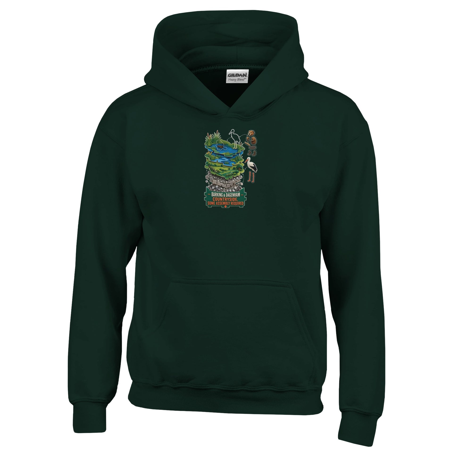 Barking & Dagenham Countryside Kids' Hoodie — product view 12