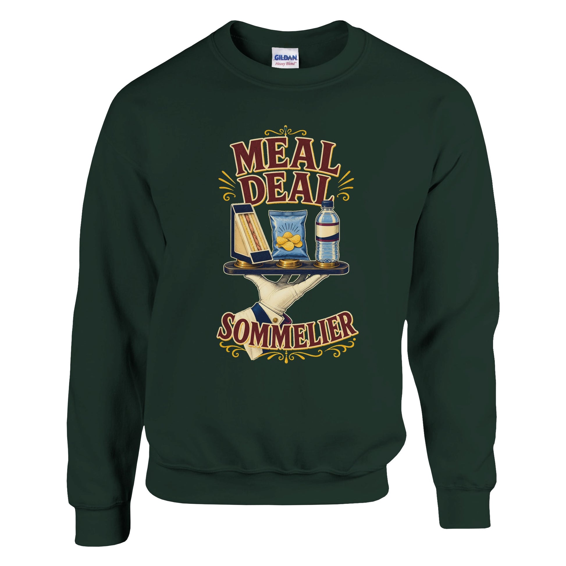 Meal Deal Sommelier British Lunch Design Sweatshirt — product view 7