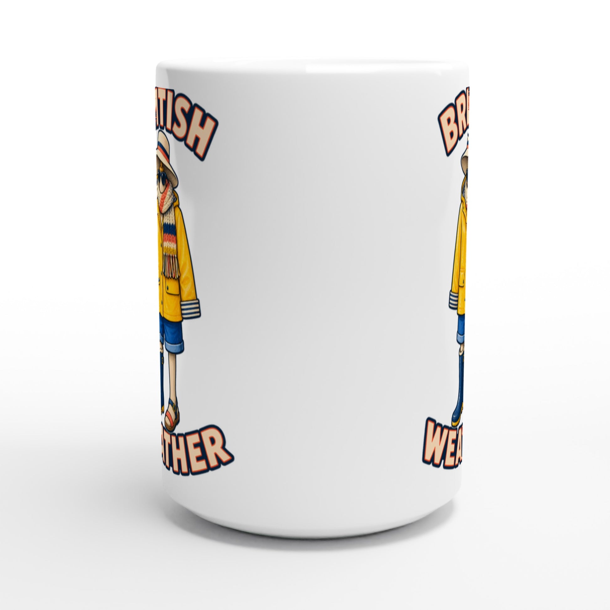 British Weather All-Weather Outfit Large Mug — product view 2