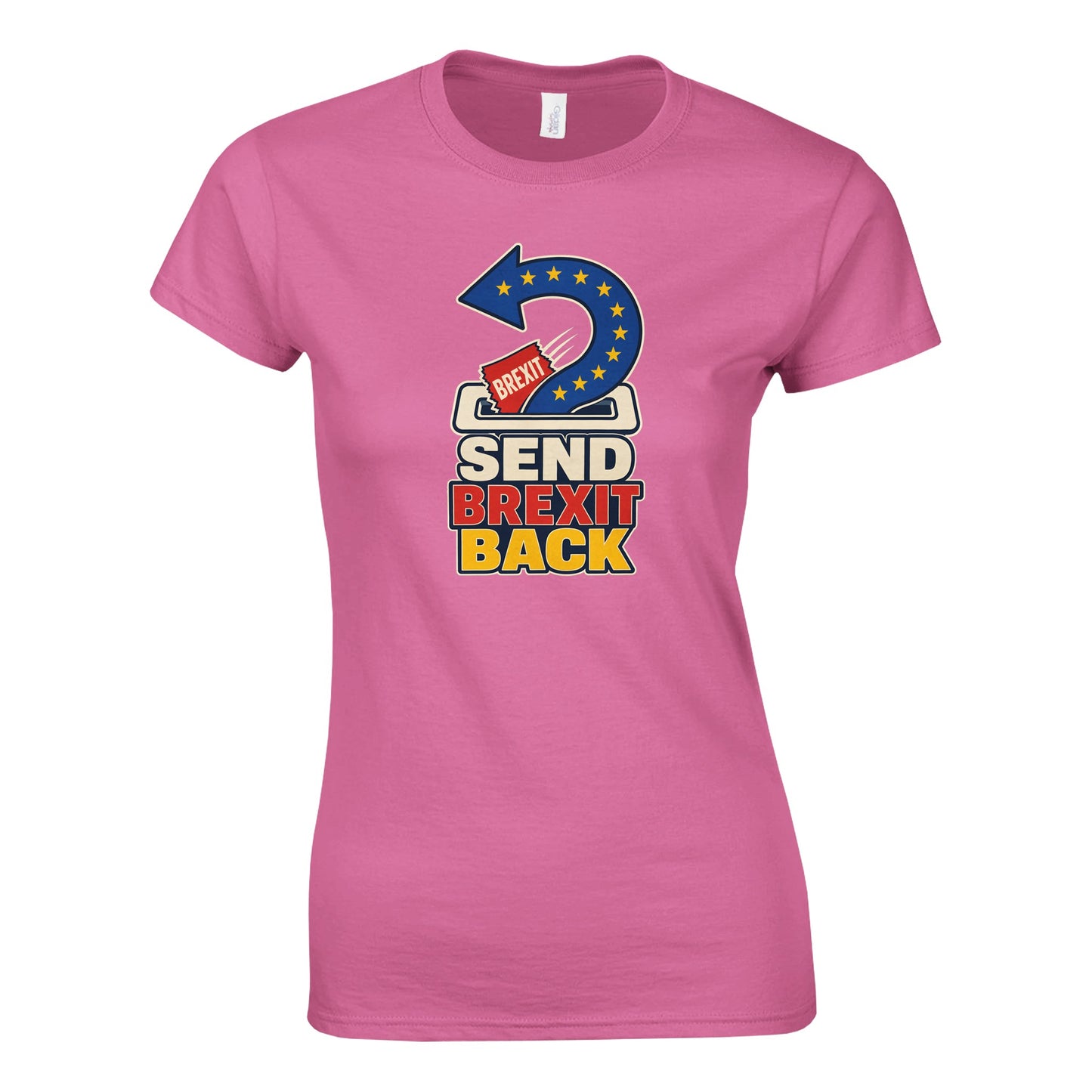 Send Brexit Back Pro-EU Graphic Women's T-shirt — product view 3