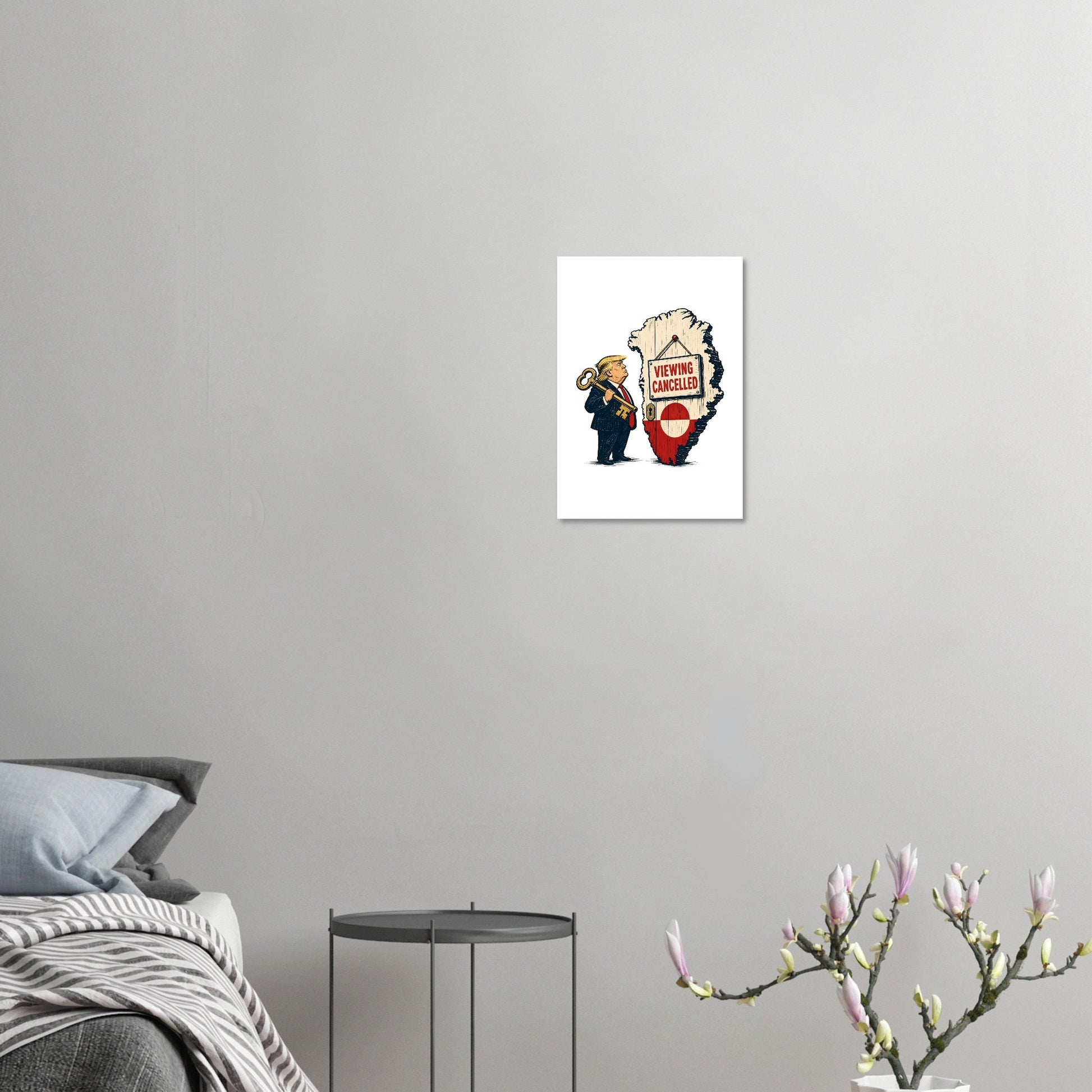 Viewing Cancelled — Greenland Political Satire Poster — product view 7