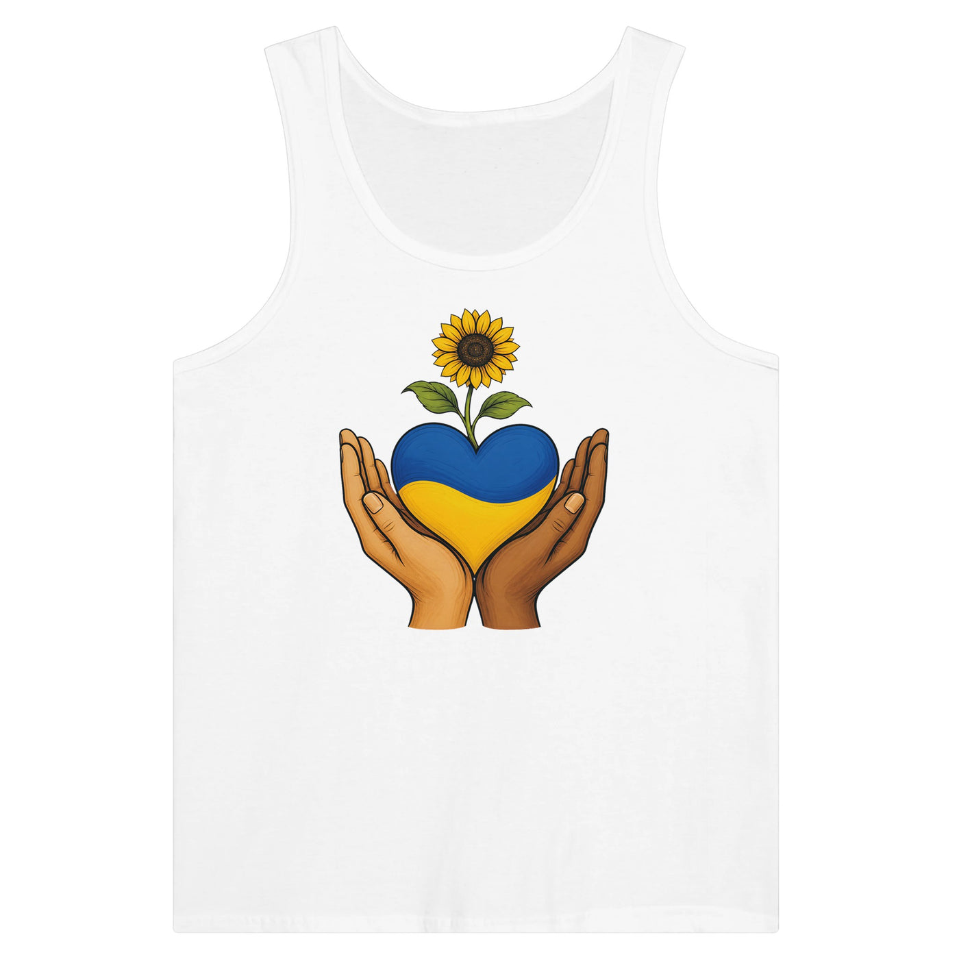 Hands With Ukraine Premium Unisex Tank Top
