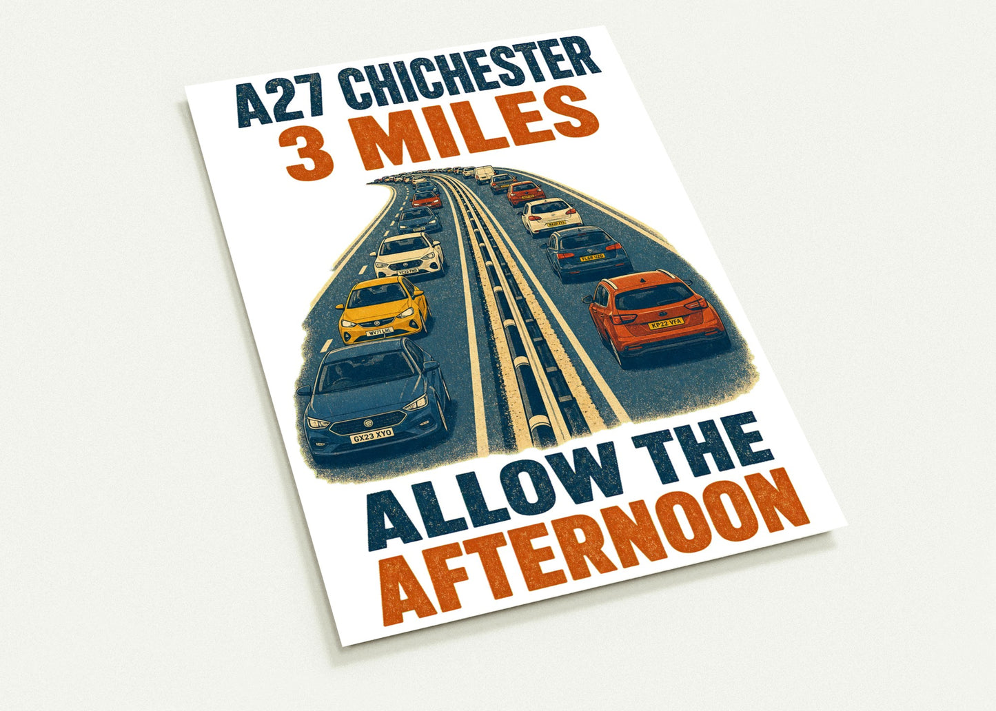A27 Chichester – 3 Miles, Allow the Afternoon Postcard Pack — product view 2