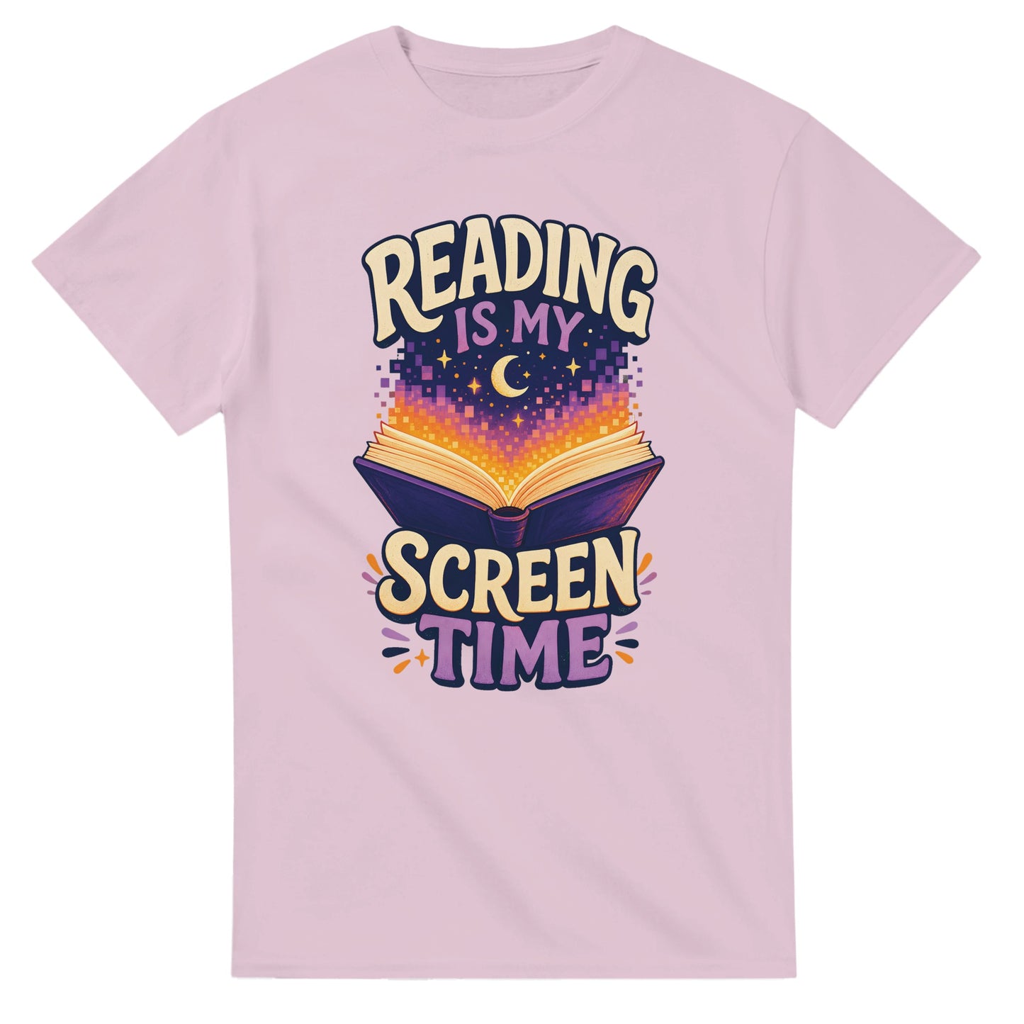 Reading Is My Screen Time Book Graphic T-shirt — product view 4