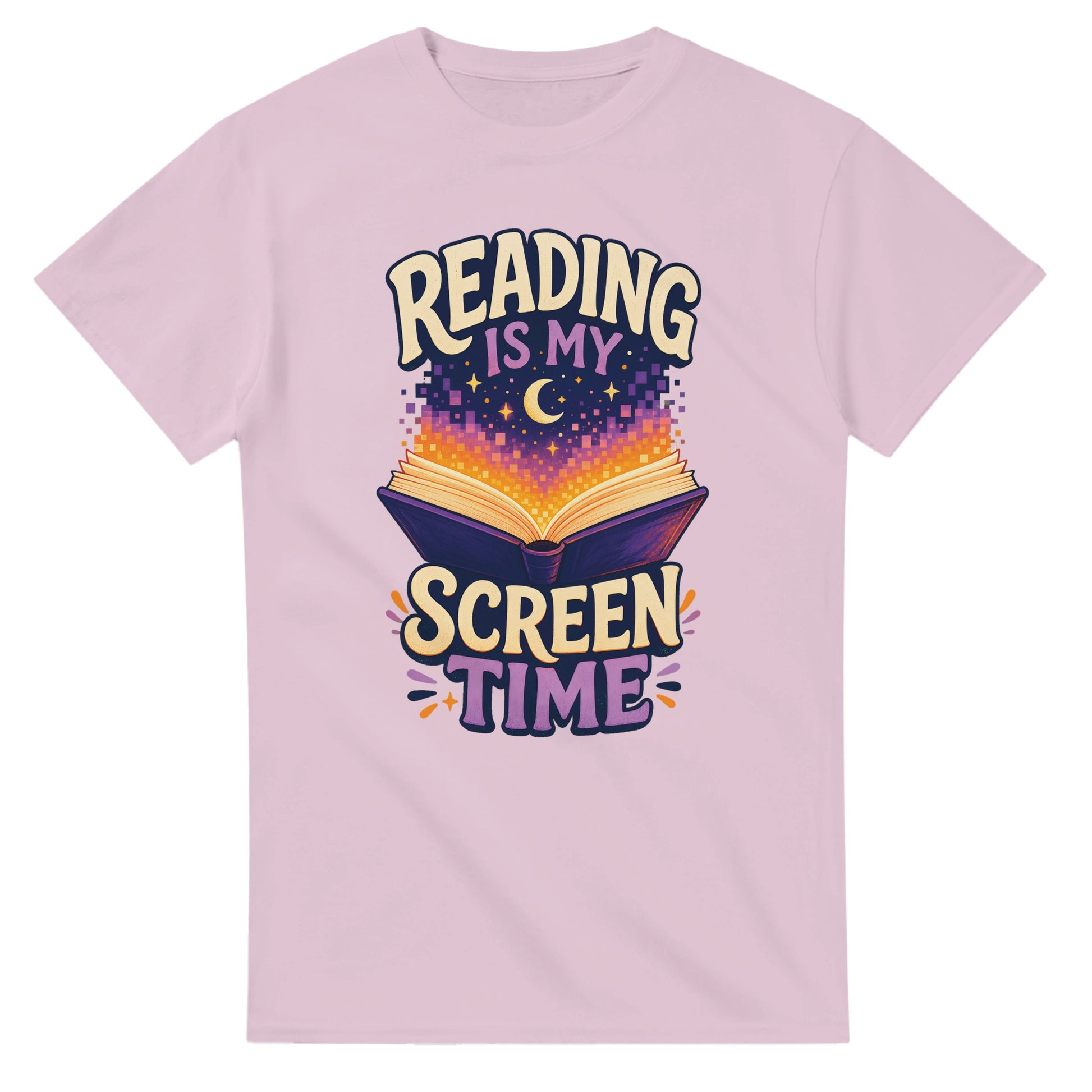 Reading Is My Screen Time Book Graphic T-shirt — product view 4