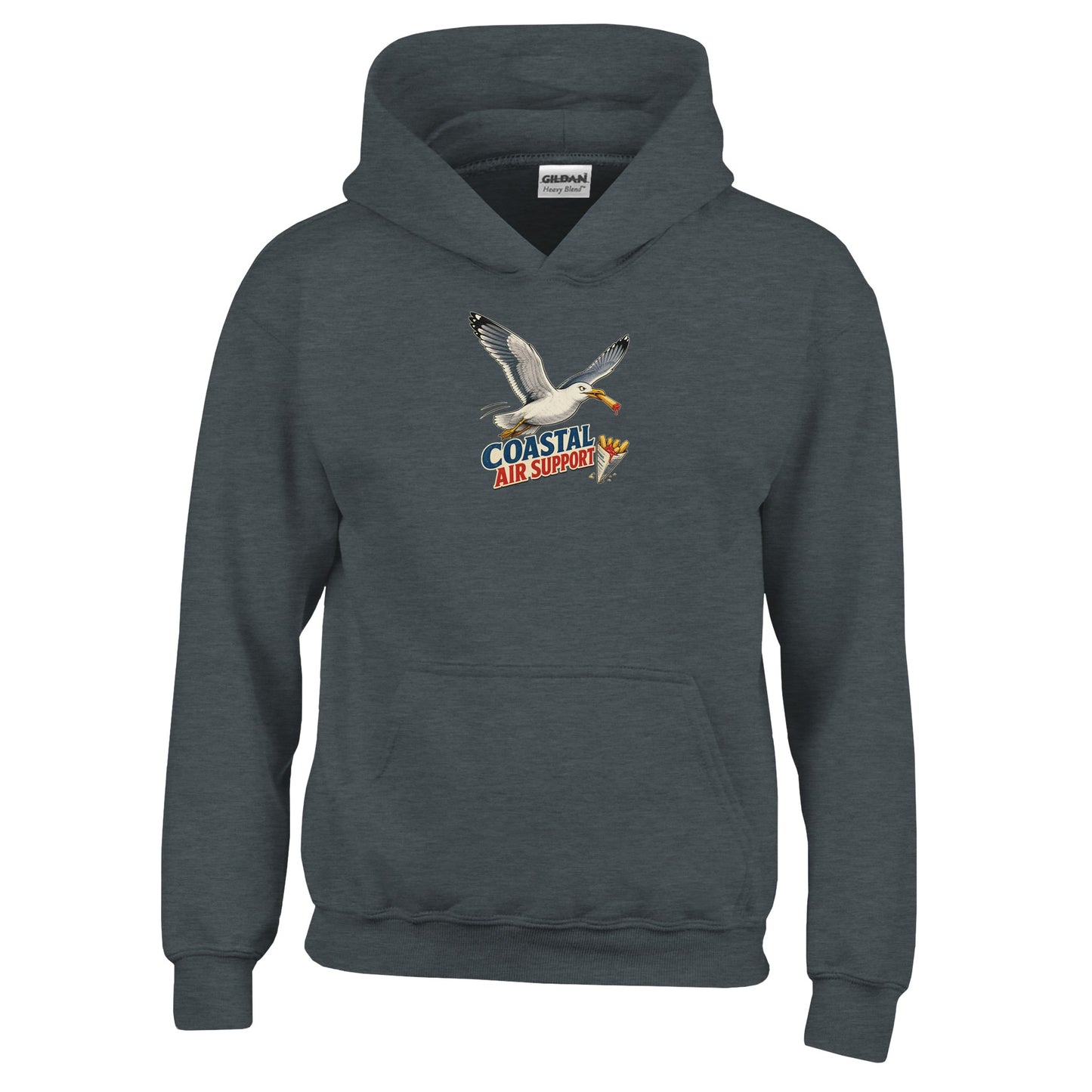 Coastal Air Support Seagull Graphic Kids' Hoodie — product view 9