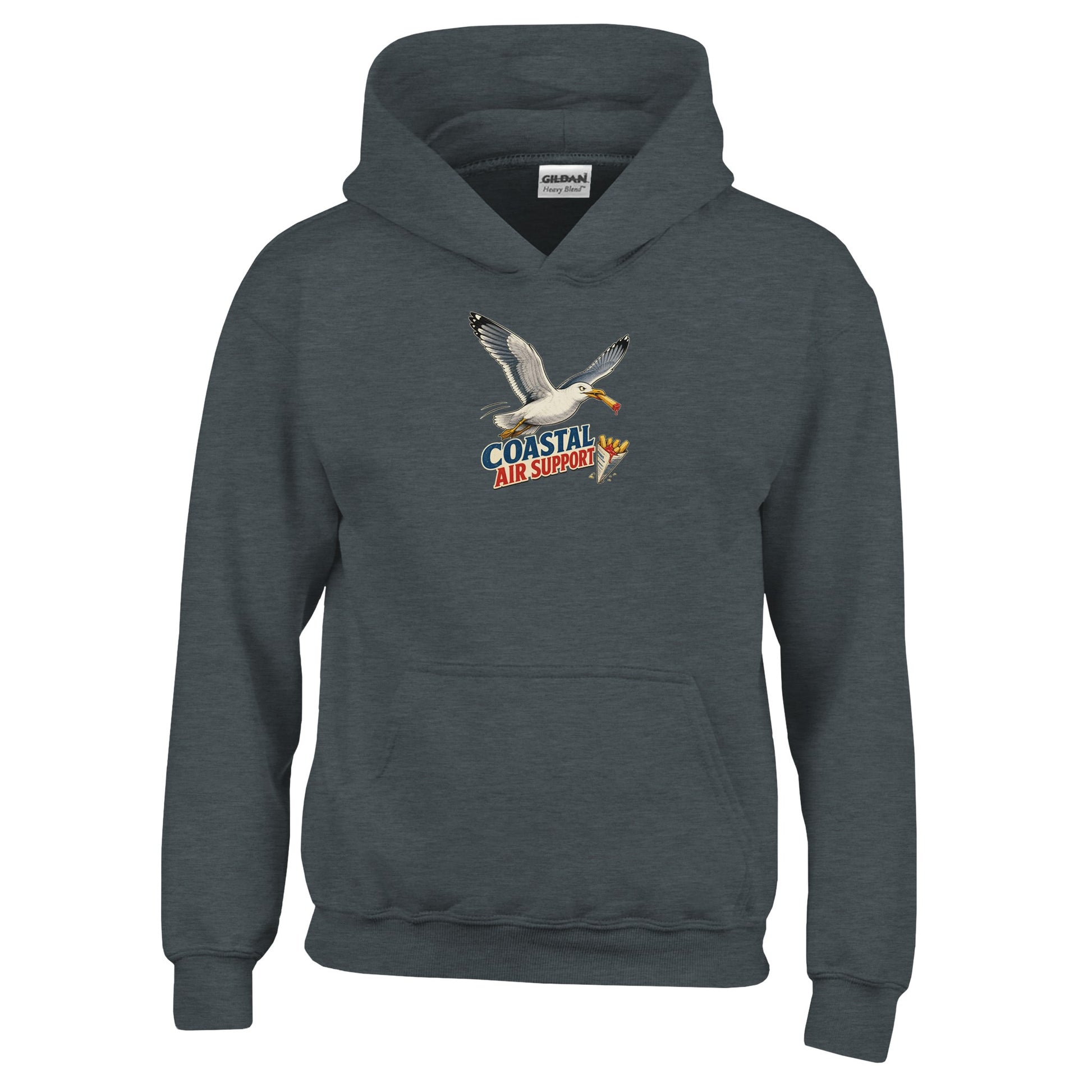 Coastal Air Support Seagull Graphic Kids' Hoodie — product view 9
