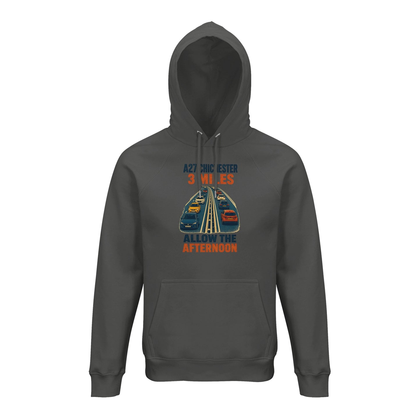 A27 Chichester – 3 Miles, Allow the Afternoon Hoodie — product view 4