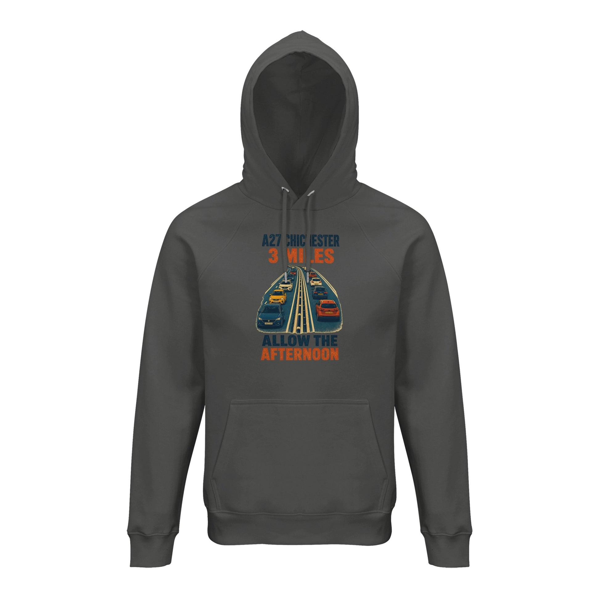 A27 Chichester – 3 Miles, Allow the Afternoon Hoodie — product view 4