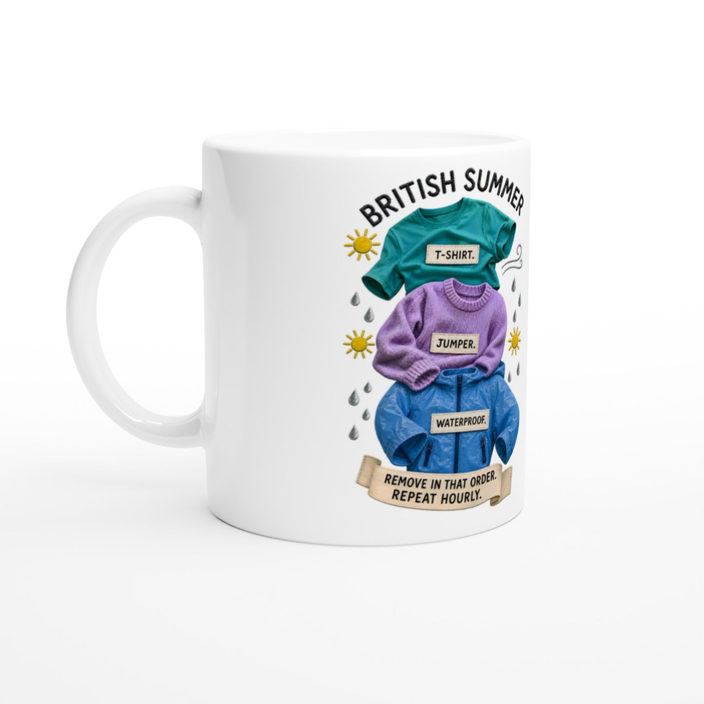 British Summer: Repeat Layers Hourly Mug — product view 1