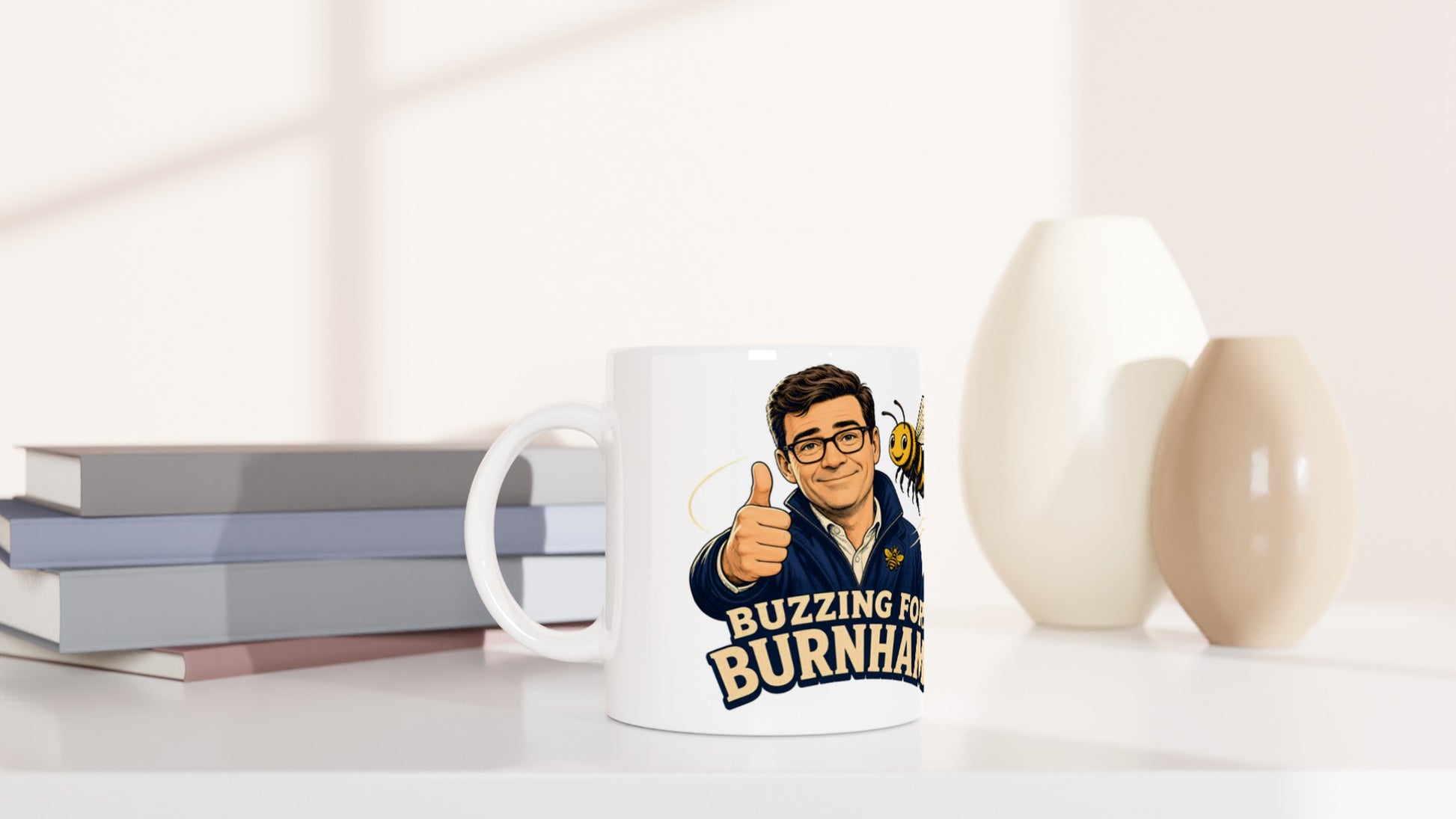 Buzzing for Burnham Mug — product view 5