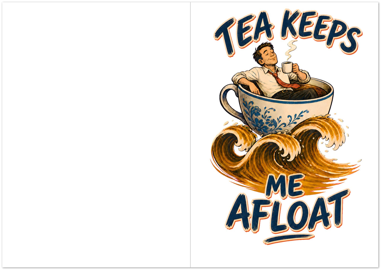 Tea Keeps Me Afloat Greeting Card Pack — product view 5