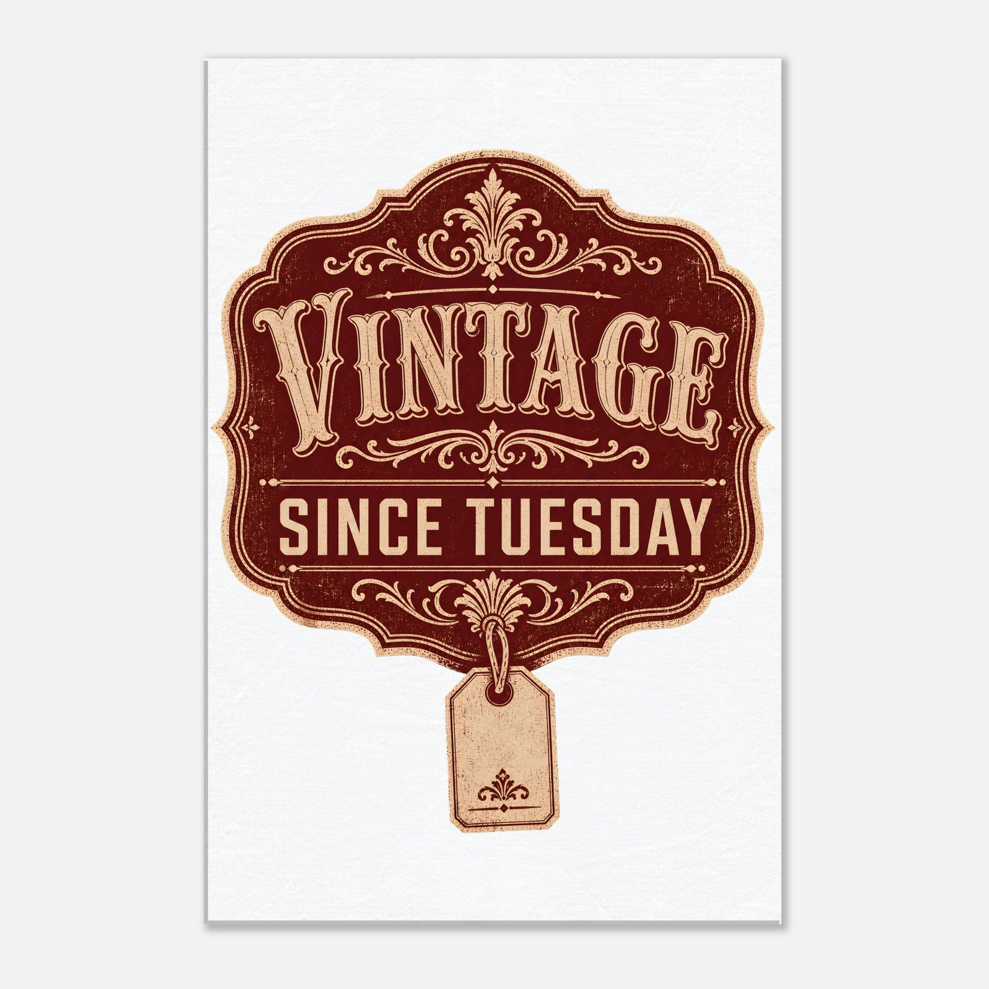 Vintage Since Tuesday Canvas — product view 2