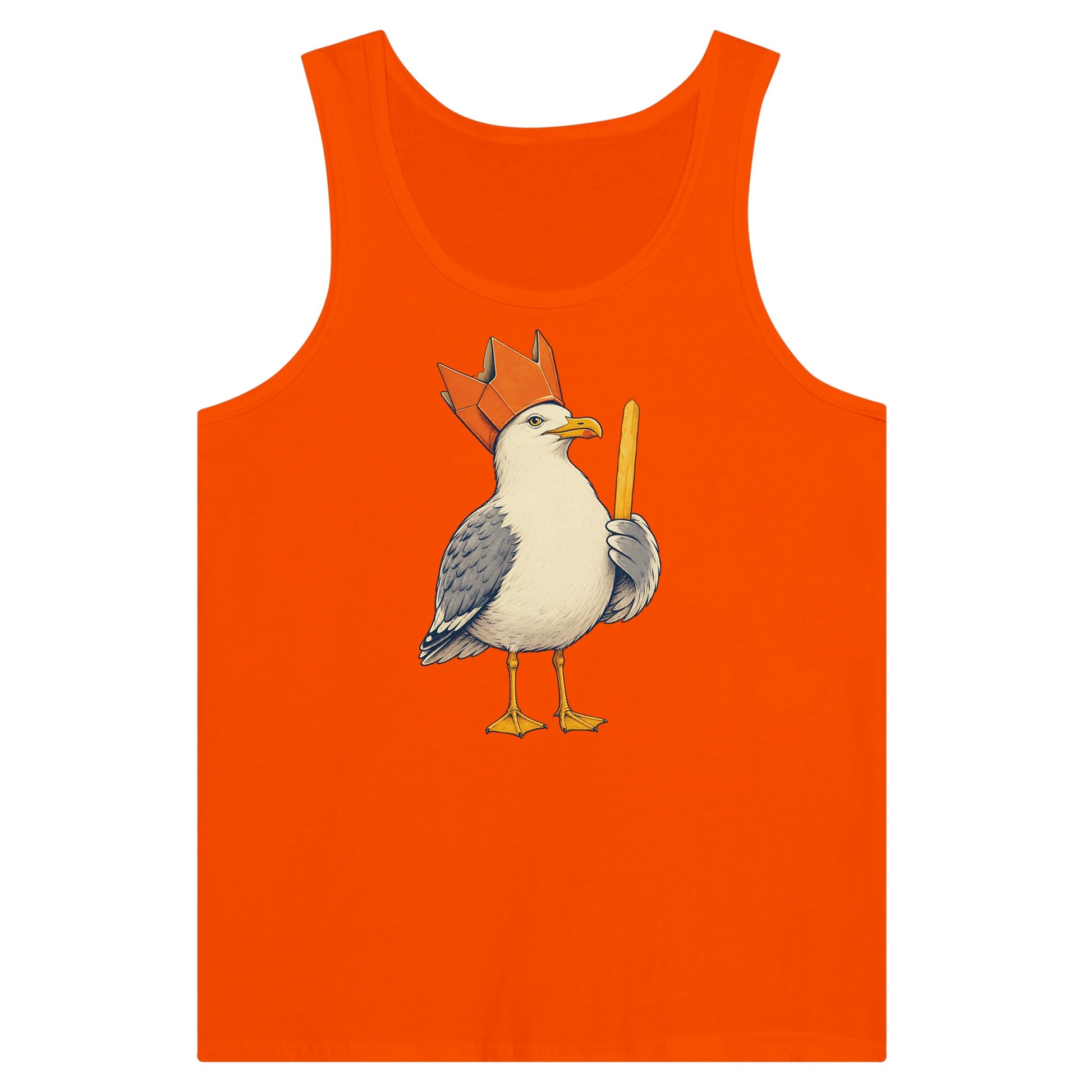 The Chip Crown Gull Premium Unisex Tank Top — product view 7