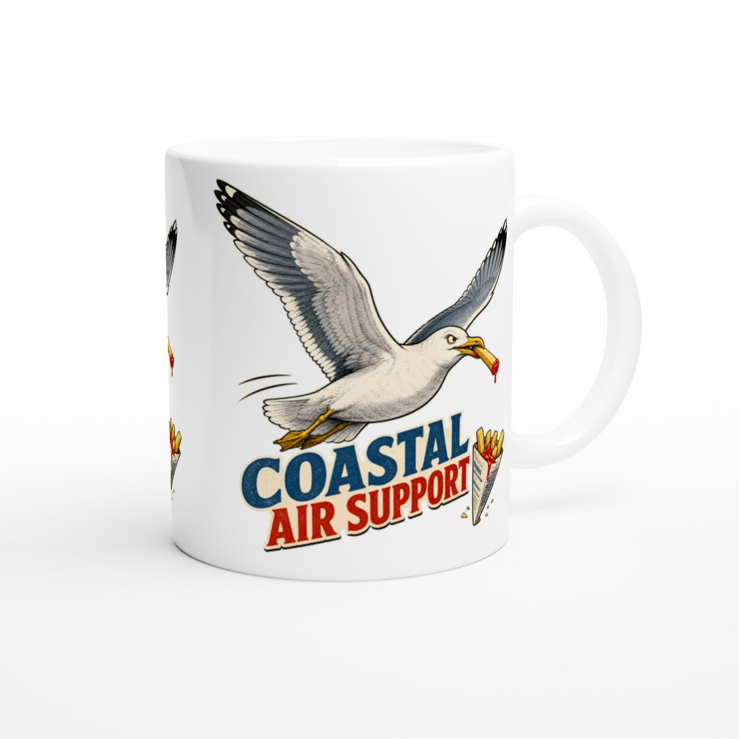 Coastal Air Support Seagull Graphic Mug — product view 2