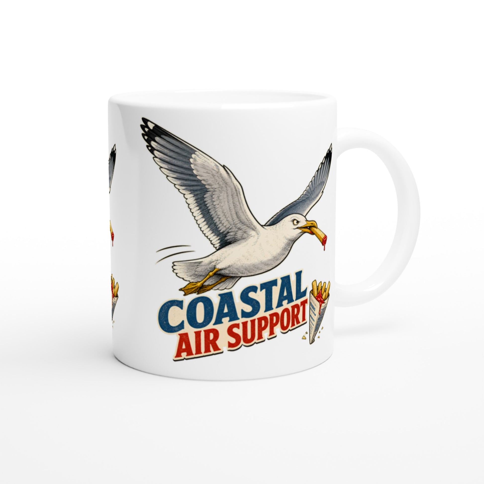 Coastal Air Support Seagull Graphic Mug — product view 2