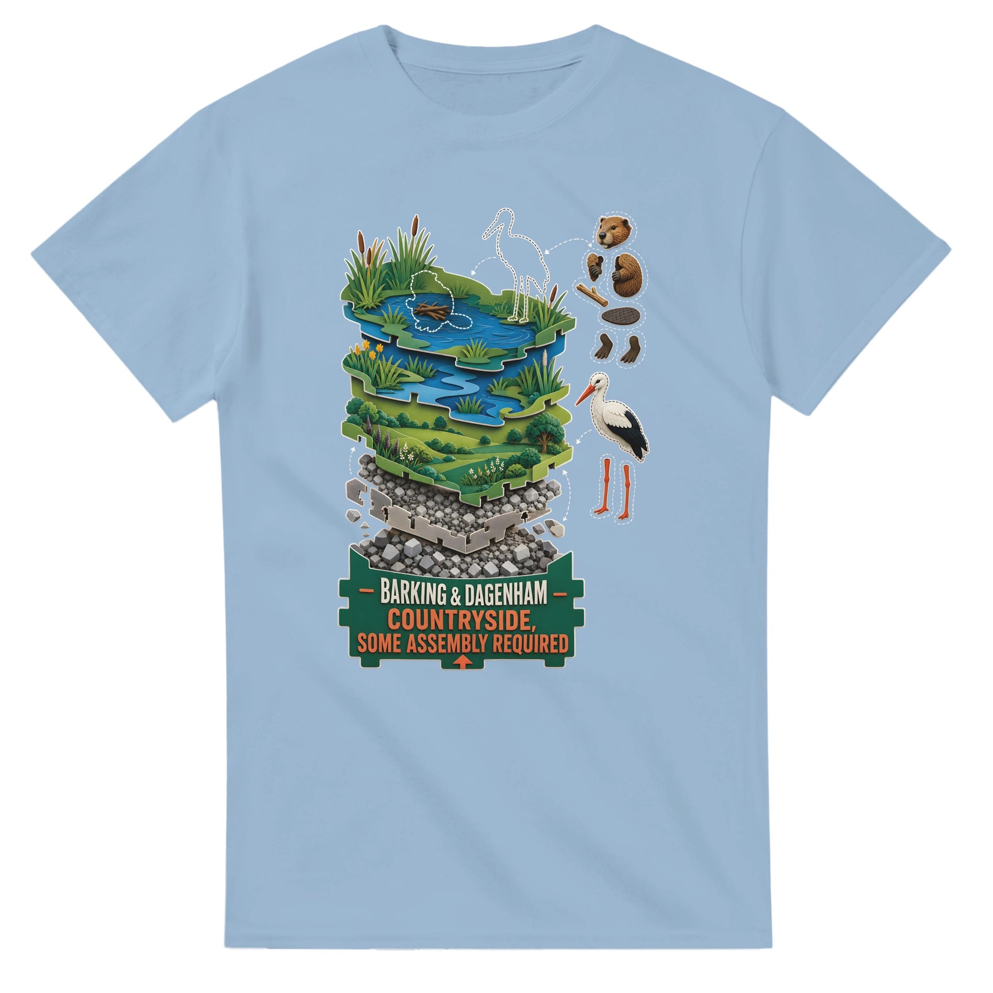 Barking & Dagenham Countryside T-shirt — product view 15