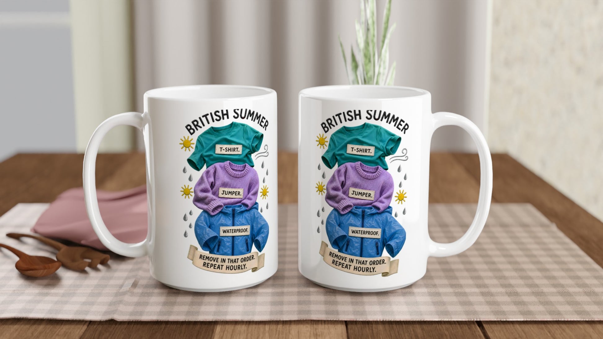 British Summer: Repeat Layers Hourly Large Mug — product view 5