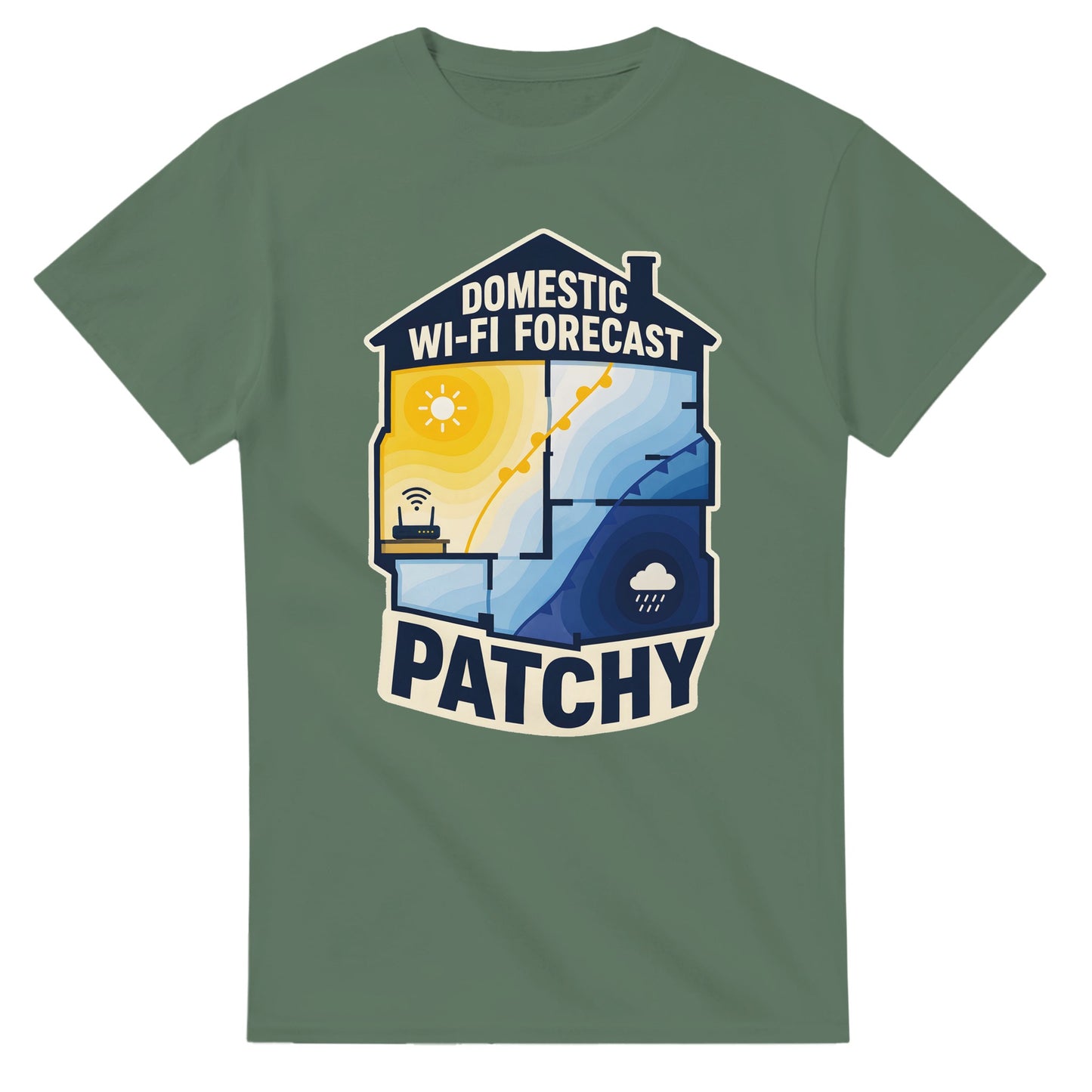 Domestic Wi-Fi Forecast Patchy T-shirt — product view 13