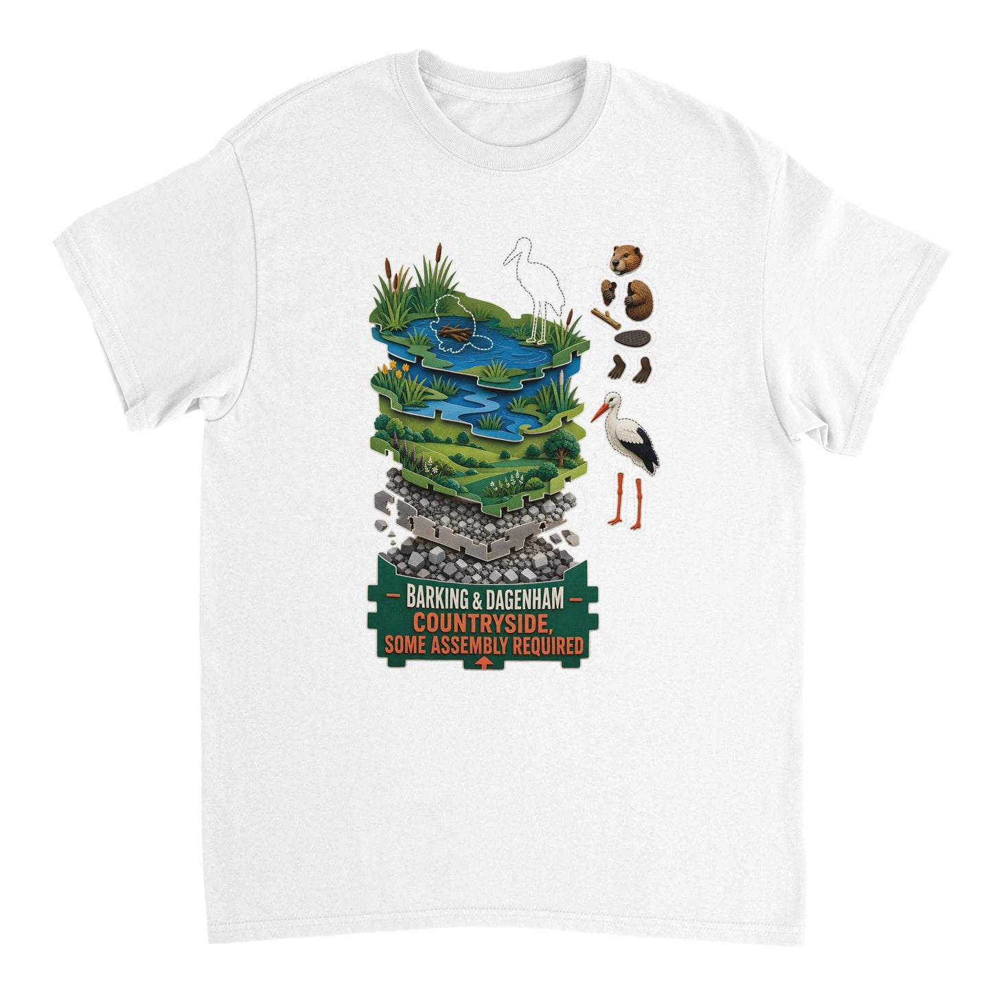 Barking & Dagenham Countryside T-shirt — product view 17
