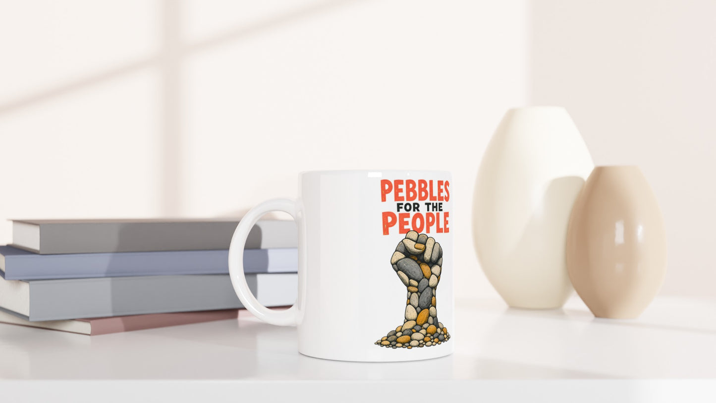 Pebbles for the People Graphic Mug — product view 5