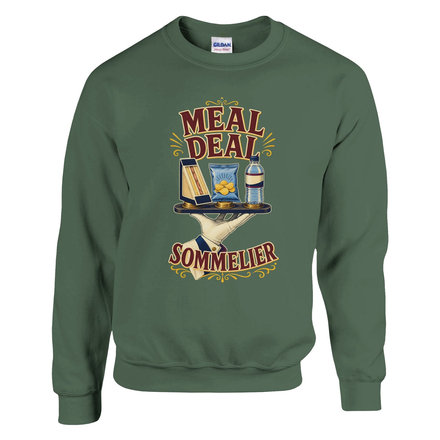 Meal Deal Sommelier British Lunch Design Sweatshirt — product view 17