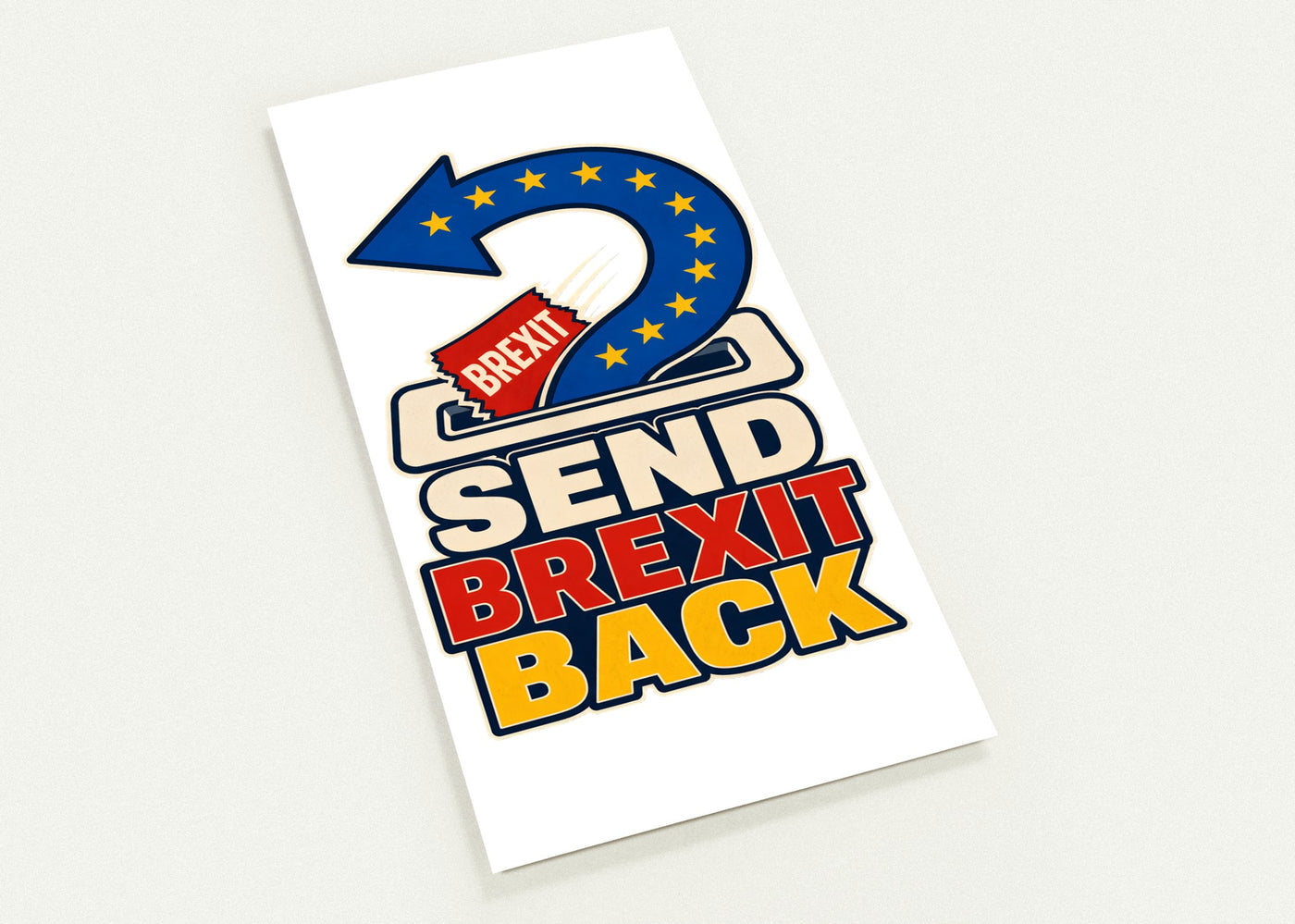 Send Brexit Back Pro-EU Graphic Postcard Pack