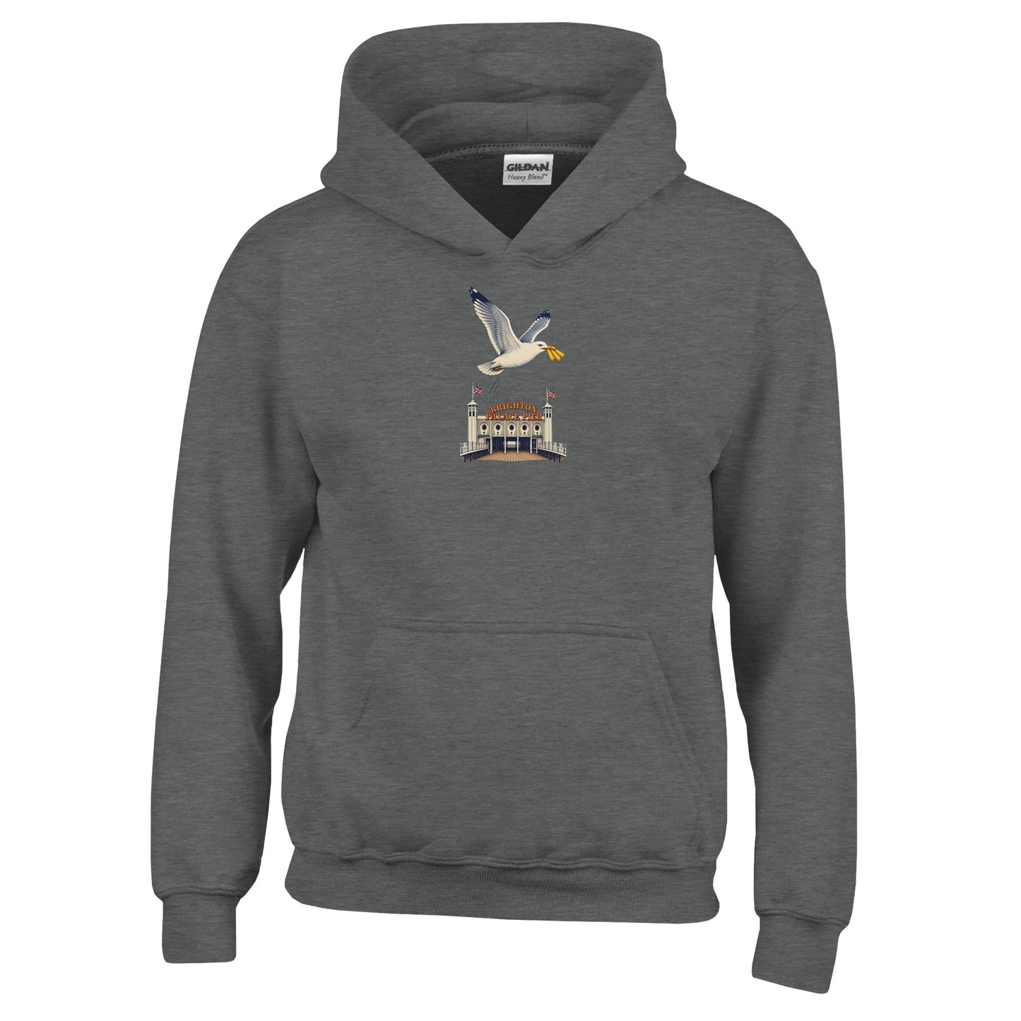 Brighton Palace Pier Chip Heist Kids' Hoodie — product view 2